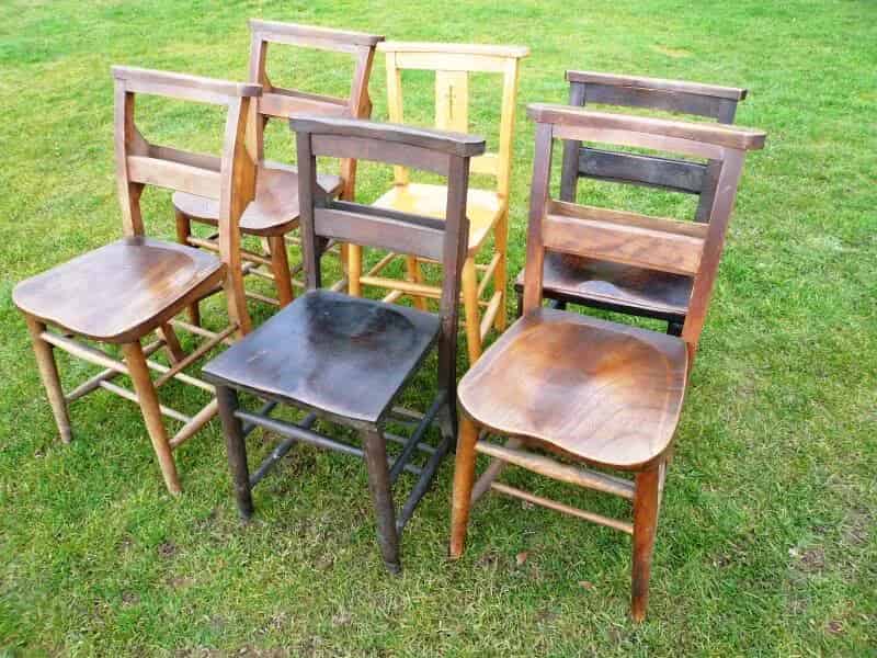 Set of 6 Church Chairs