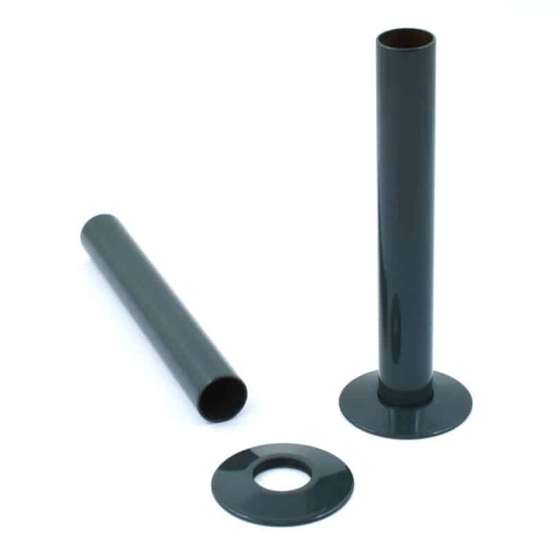 Anthracite Finish Radiator Pipe Sleeve Kit