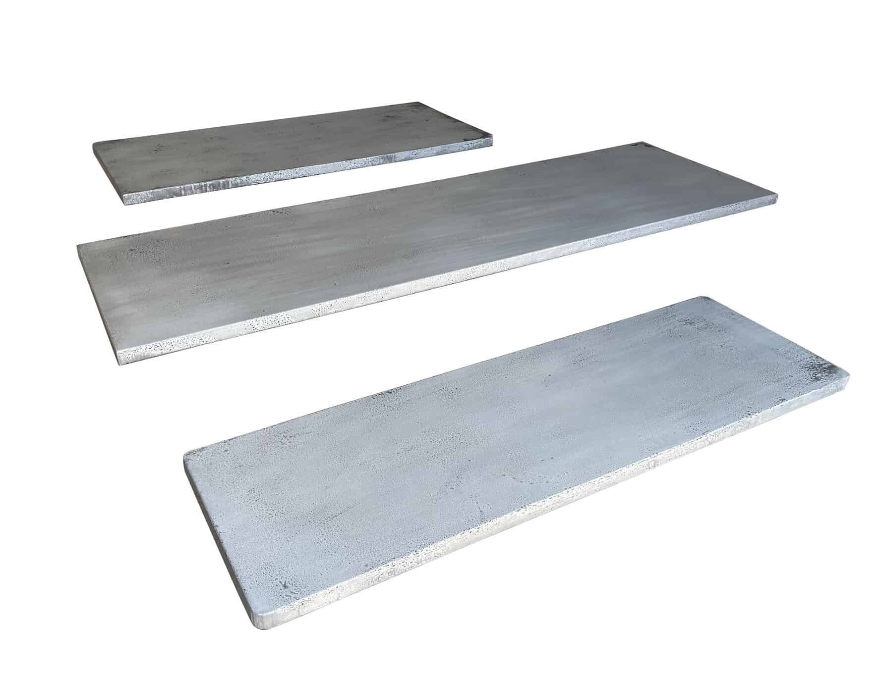 Bespoke Antiqued Distressed Zinc Worktops and Splashbacks