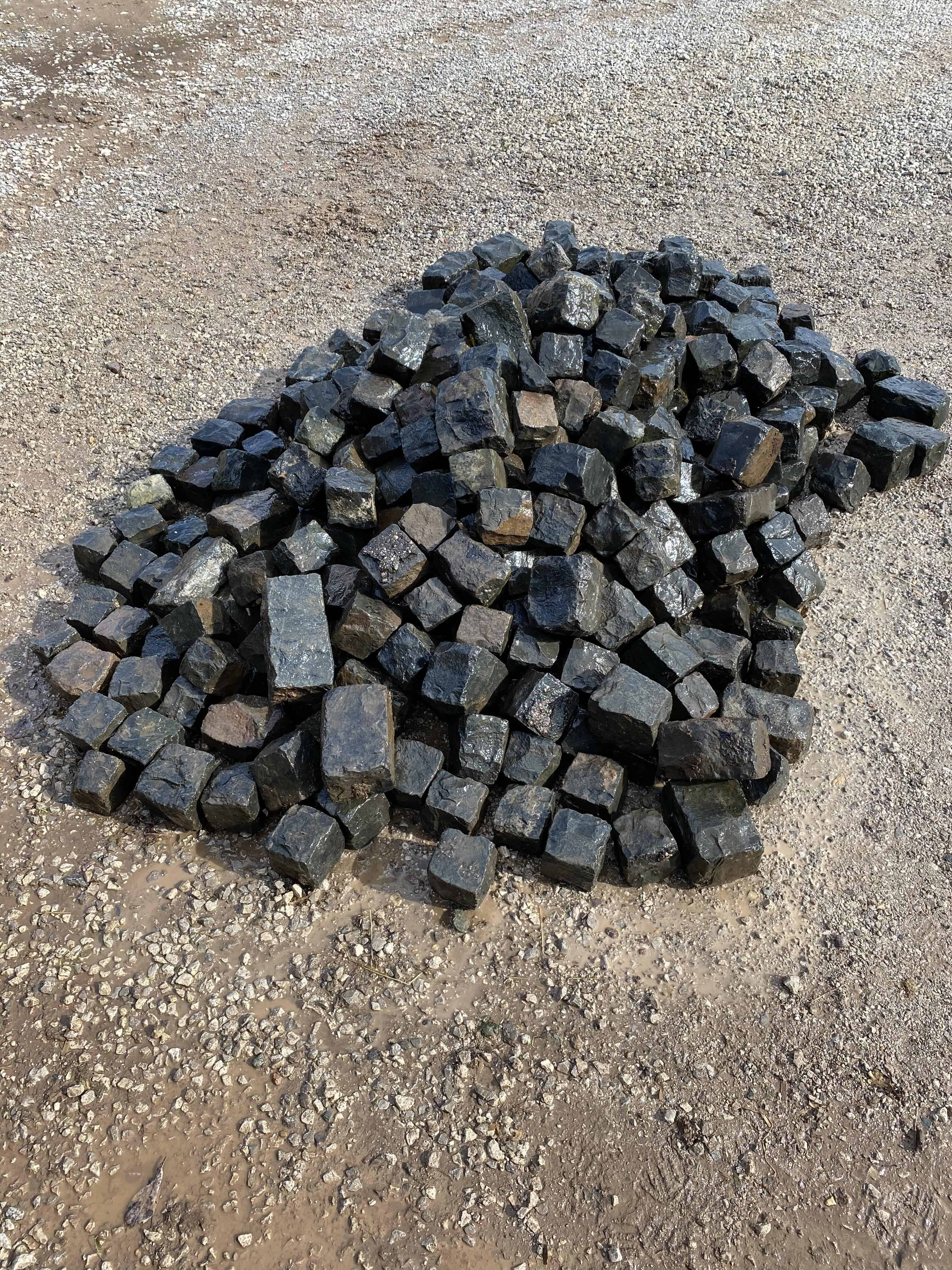 Job Lot of Original Reclaimed Blue Cobbles / Setts