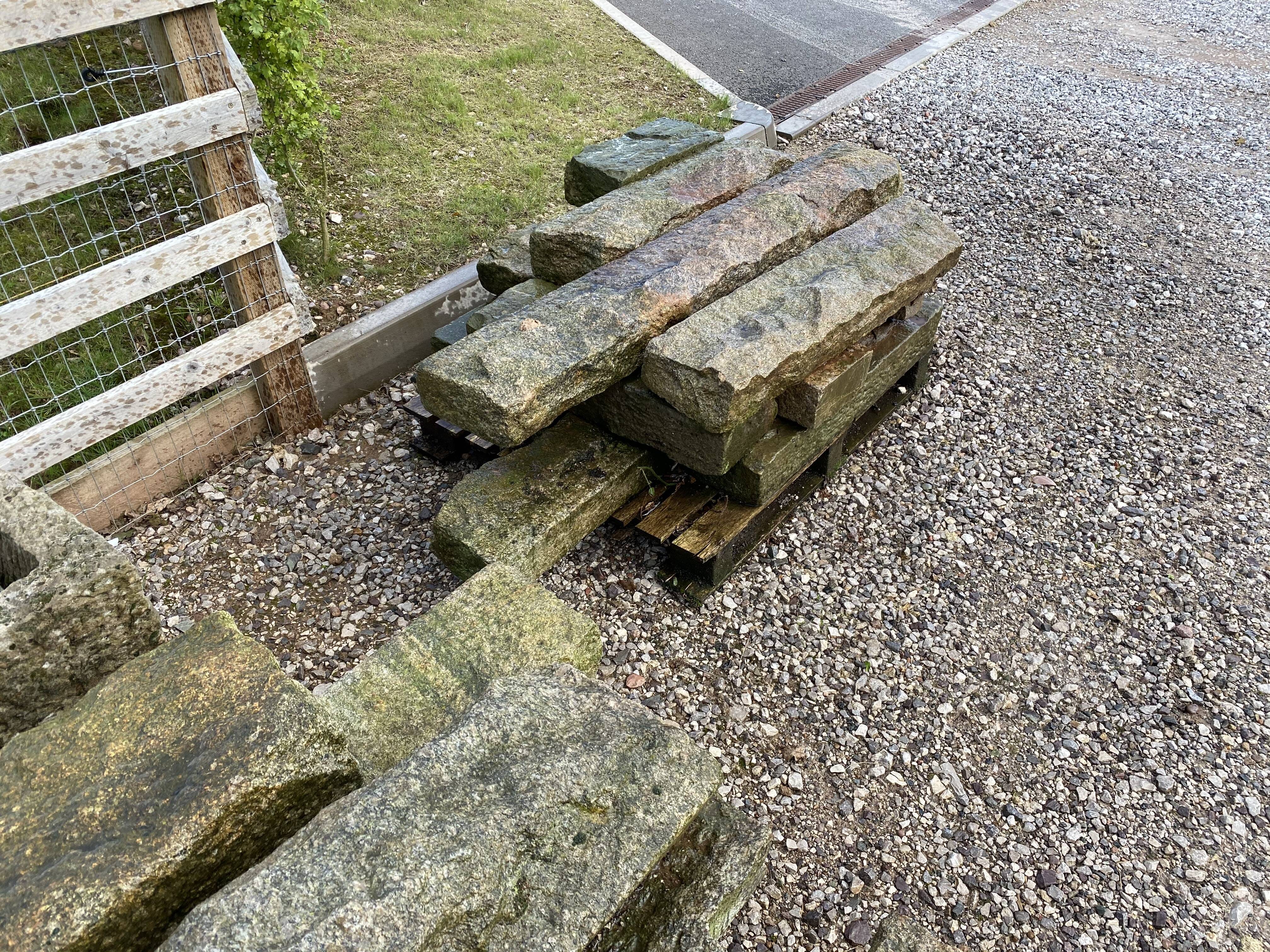 Job Lot of Original Reclaimed Granite Kerbs - Cob3