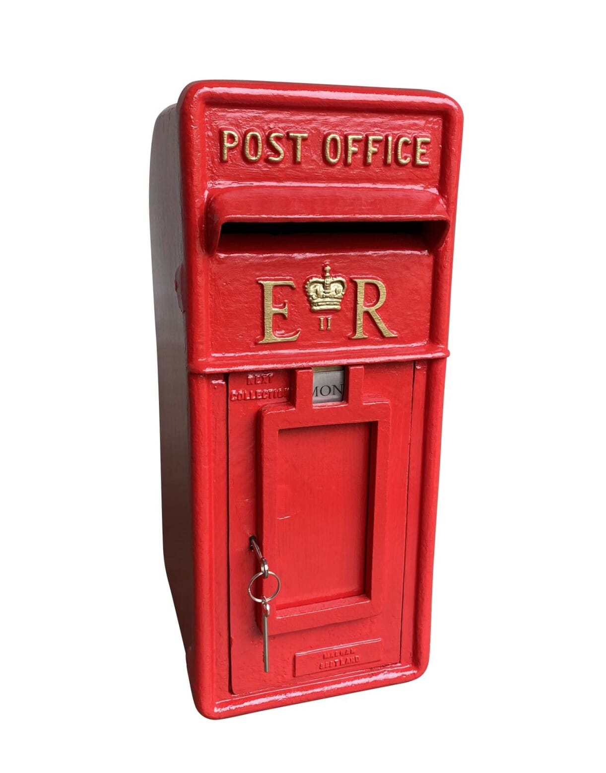 Original Pole Mounted Post Office ER Cast Iron Post Box - 9237