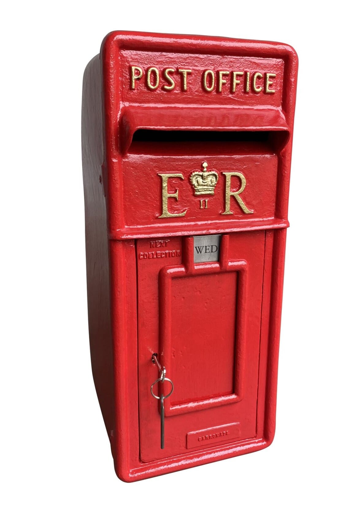 Post Office Pole Mounted Original ER Cast Iron Post Box - 9243
