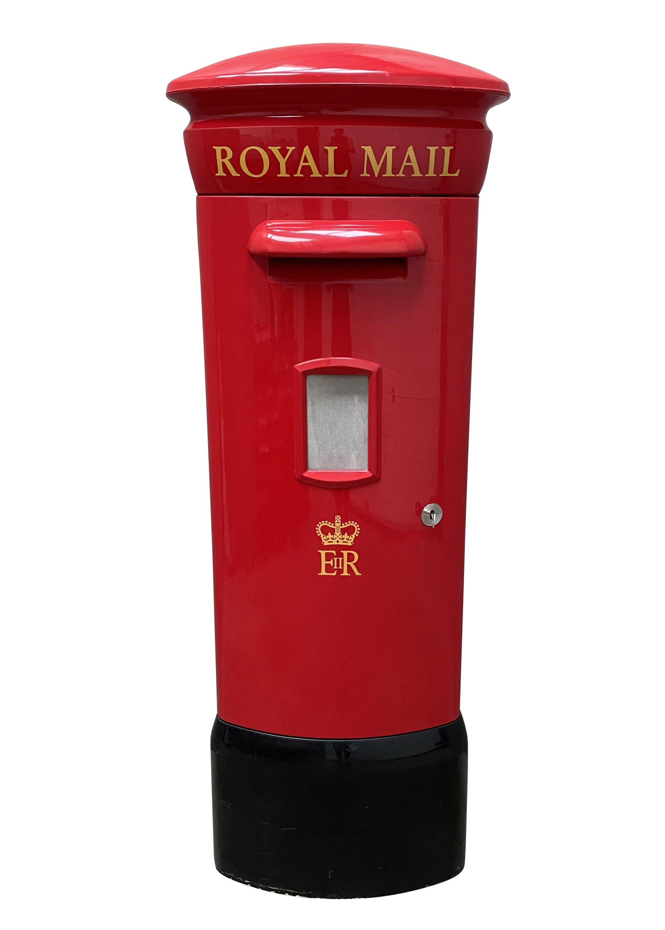 Red Royal Mail Original Fibre Glass 'ER II' Pillar Box - 9291
