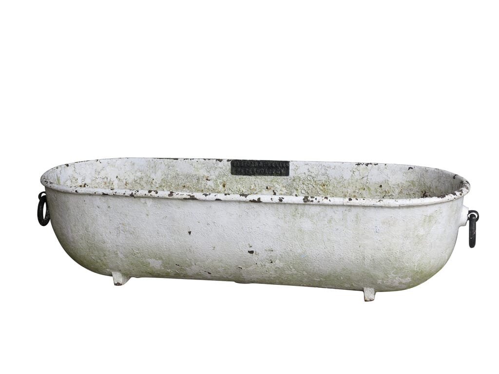 Genuine Antique Victorian Cast Iron Horse Trough - 8801