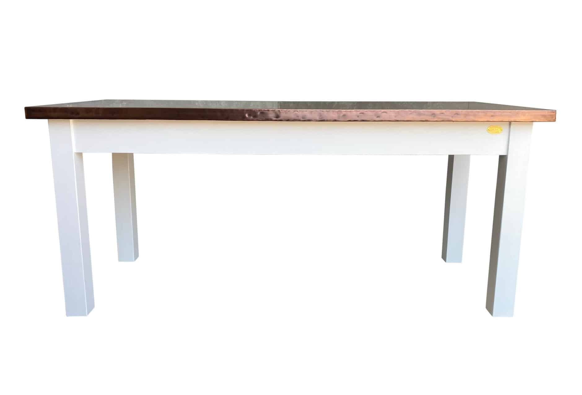 Bespoke Light Antique Copper Kitchen Table