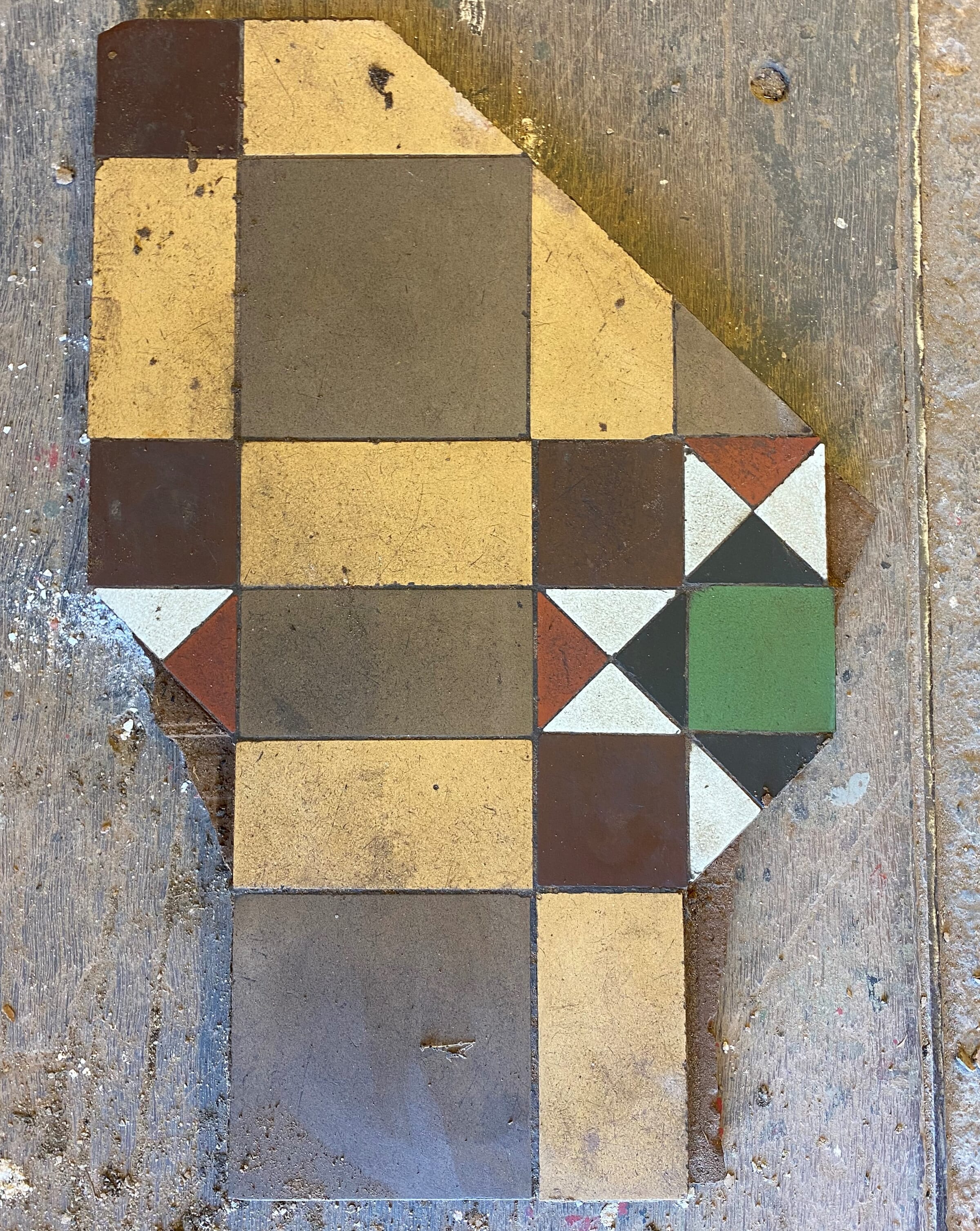 Reclaimed Job Lot Of Antique Minton Floor Tiles
