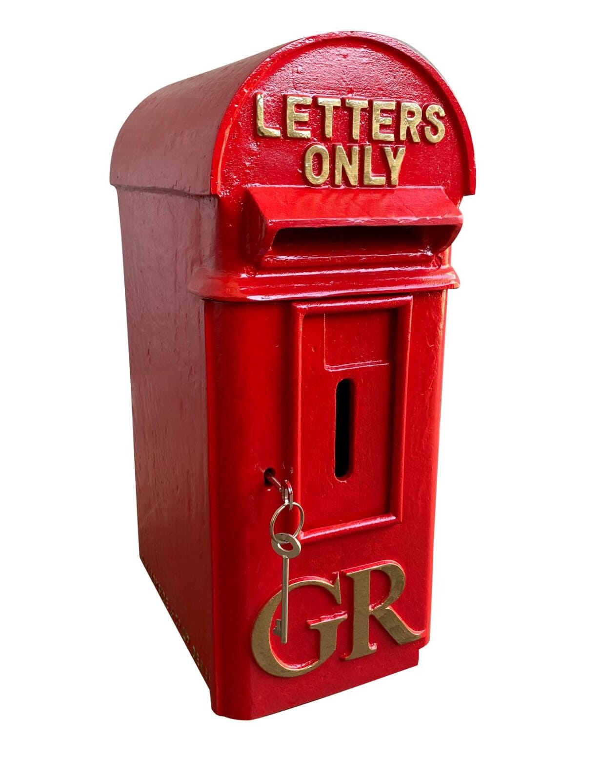 GR Cast Iron Pole Mounted Royal Mail Letter Post Box - 8936
