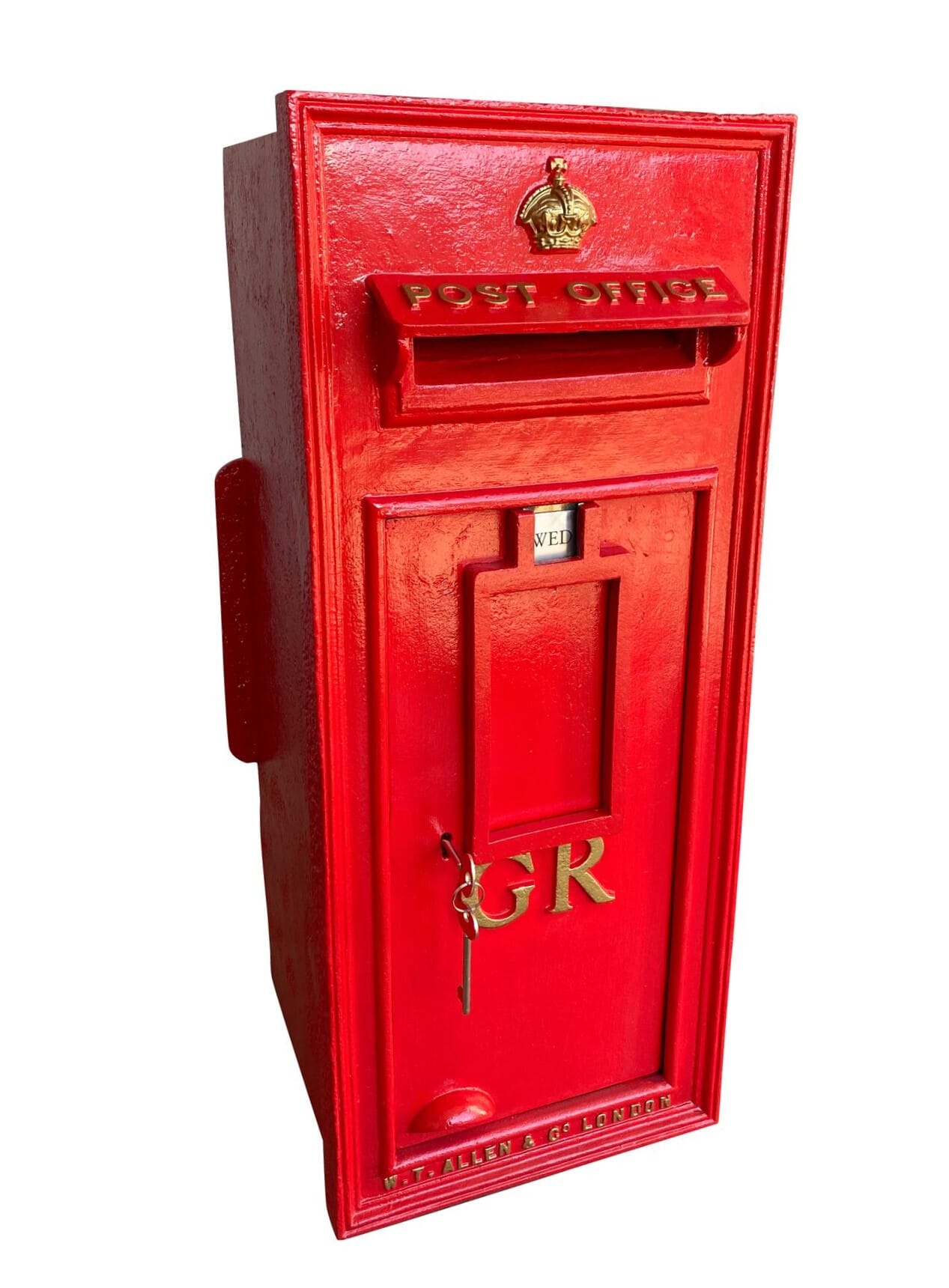 Original George V Wall Mounted Post Box Made Of Cast Iron - 8923