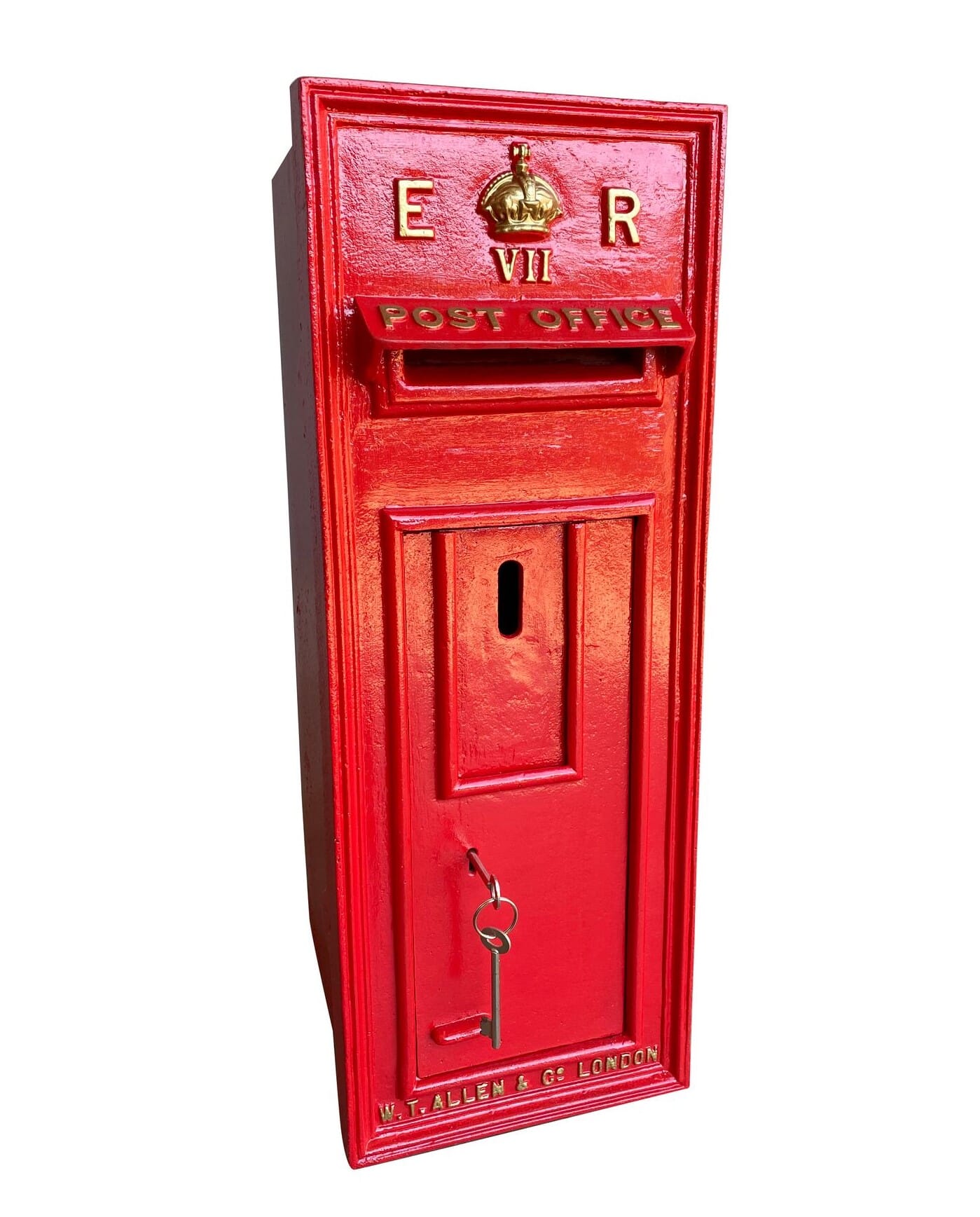 Edward 7th Antique Red Wall Mounted Post Box - 8899