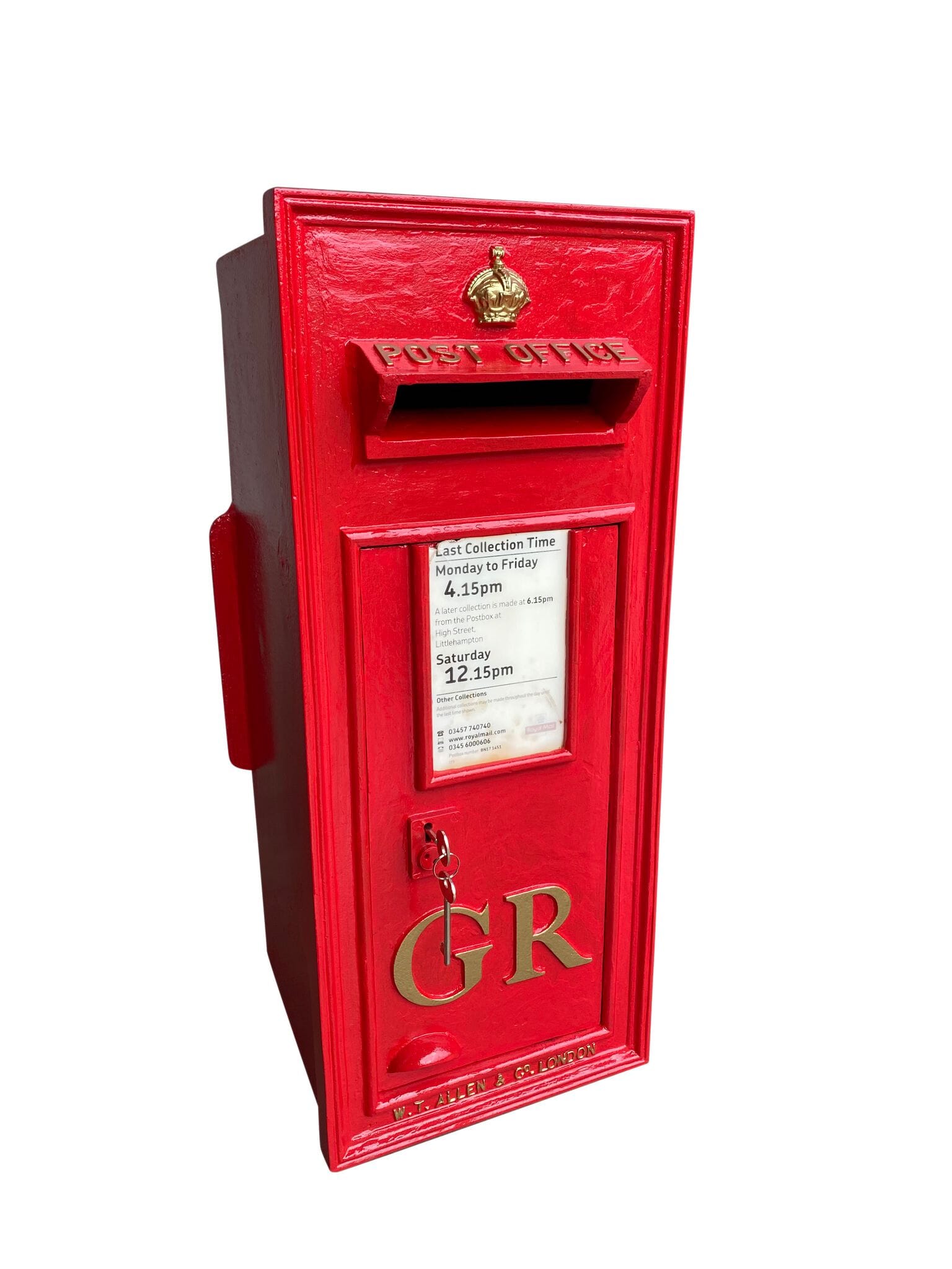 Cast Iron George 5th Wall Mounted Original Post Box - 8928