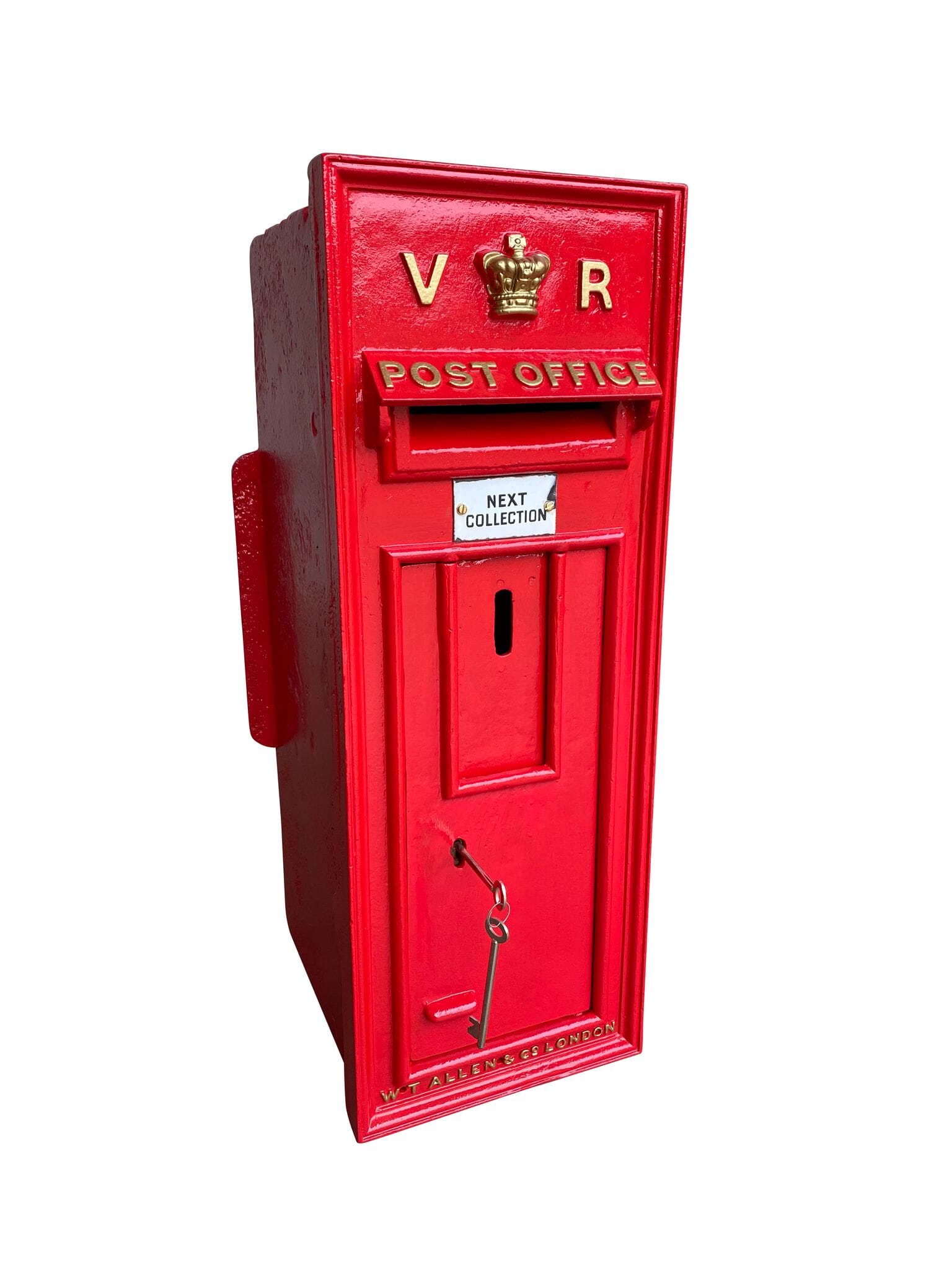Original Cast Iron Queen Victoria Wall Mounted Post Box - 8912