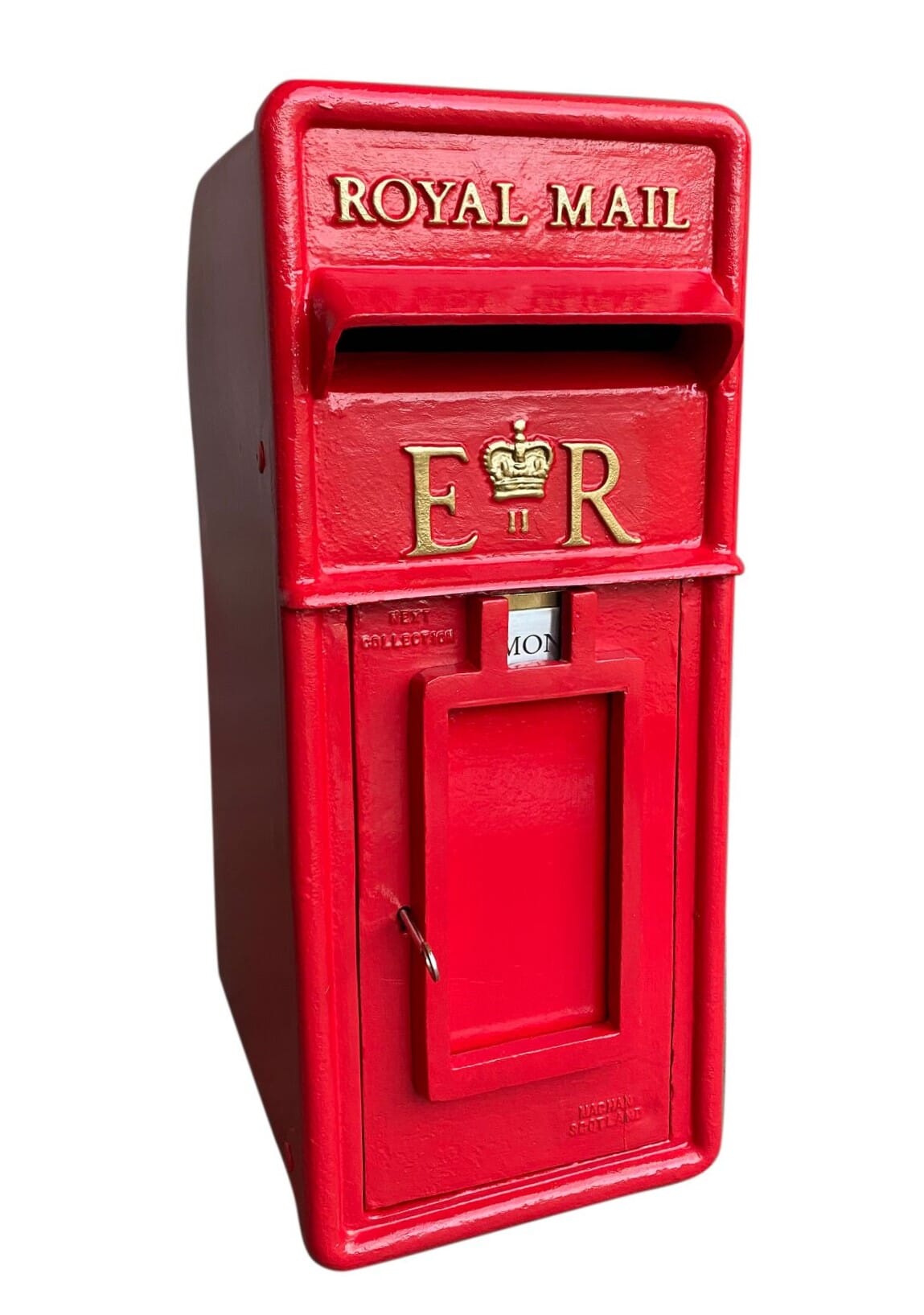 Original Old Royal Mail ER II Cast Iron Post Box - 9304f