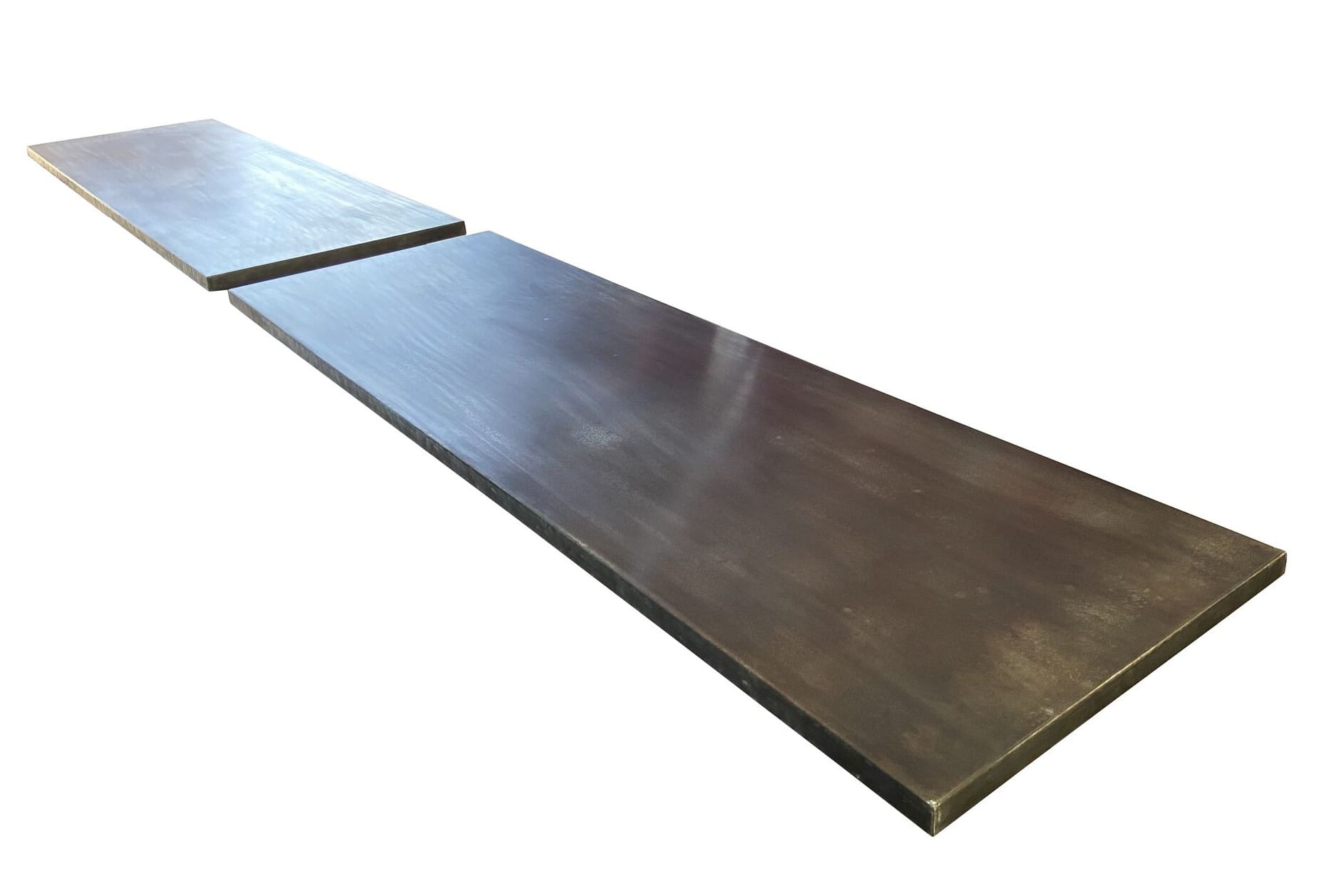 Handmade Antiqued Zinc Bar Used As Restaurant Tops - D1739