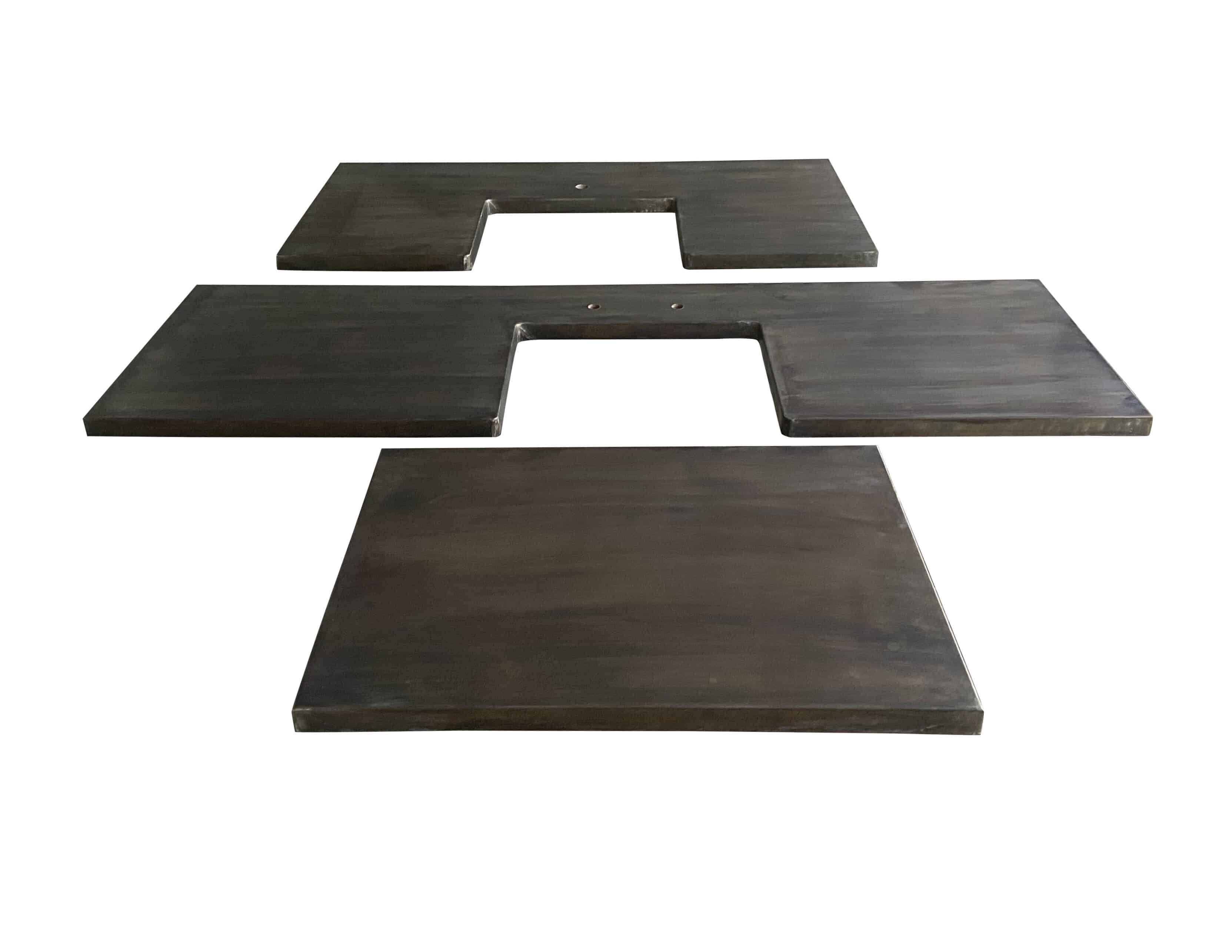 Handmade Antiqued Zinc Kitchen Surfaces / Worktops