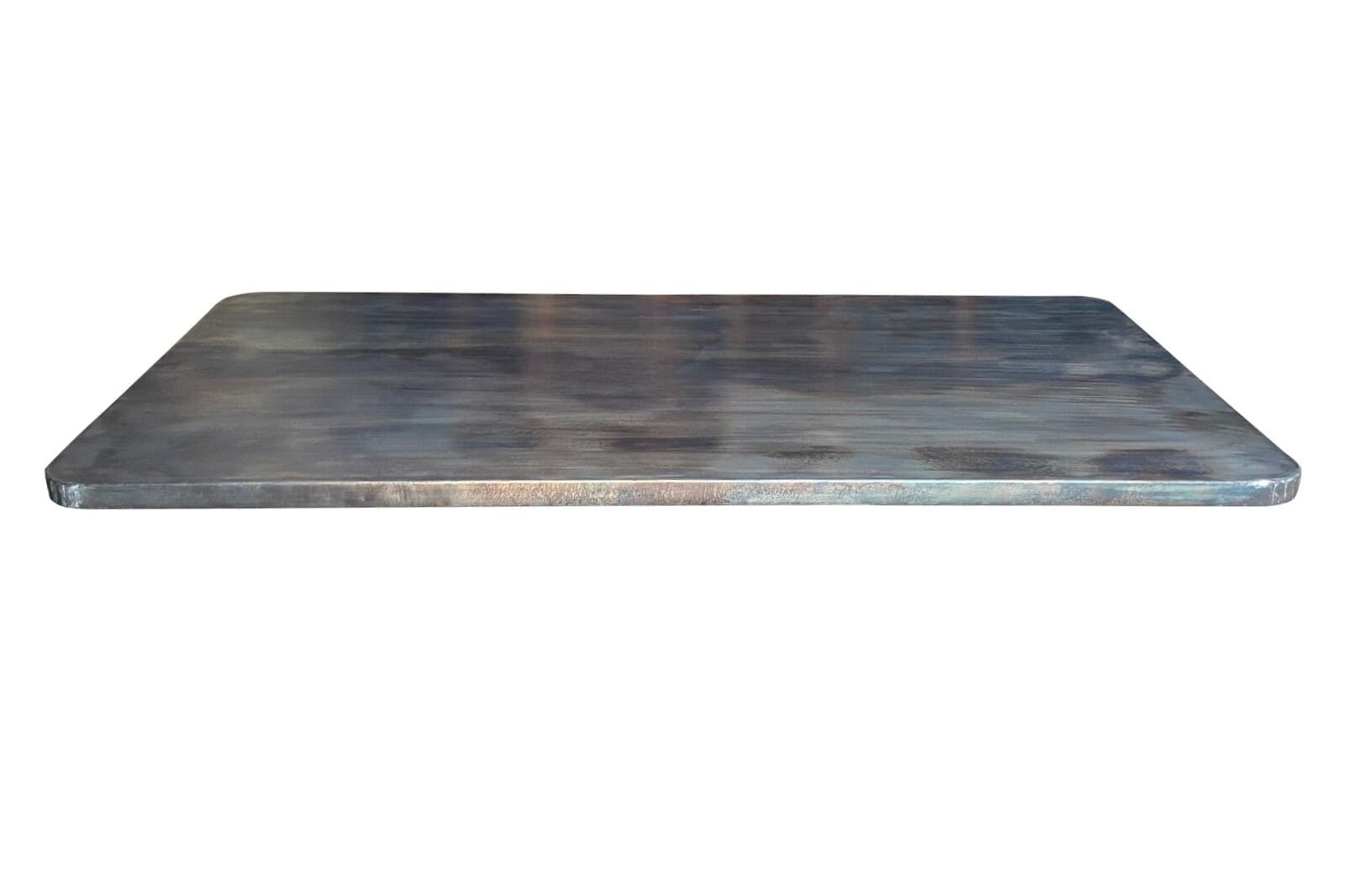 Bespoke Antique Zinc Table Top With Rounded Corners - D1761