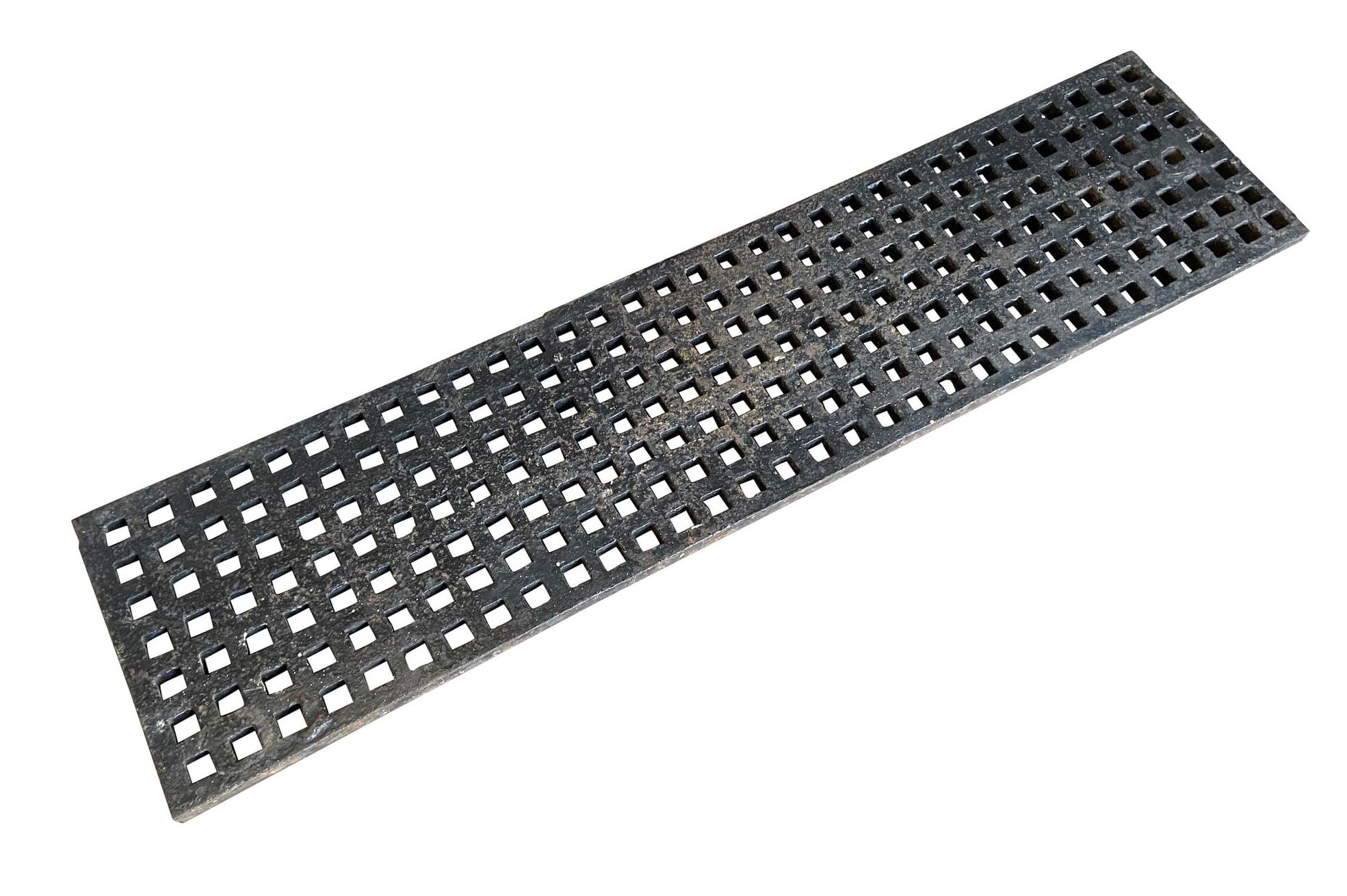 Antique Old Genuine Cast Iron Floor Grids / Grilles - 9313