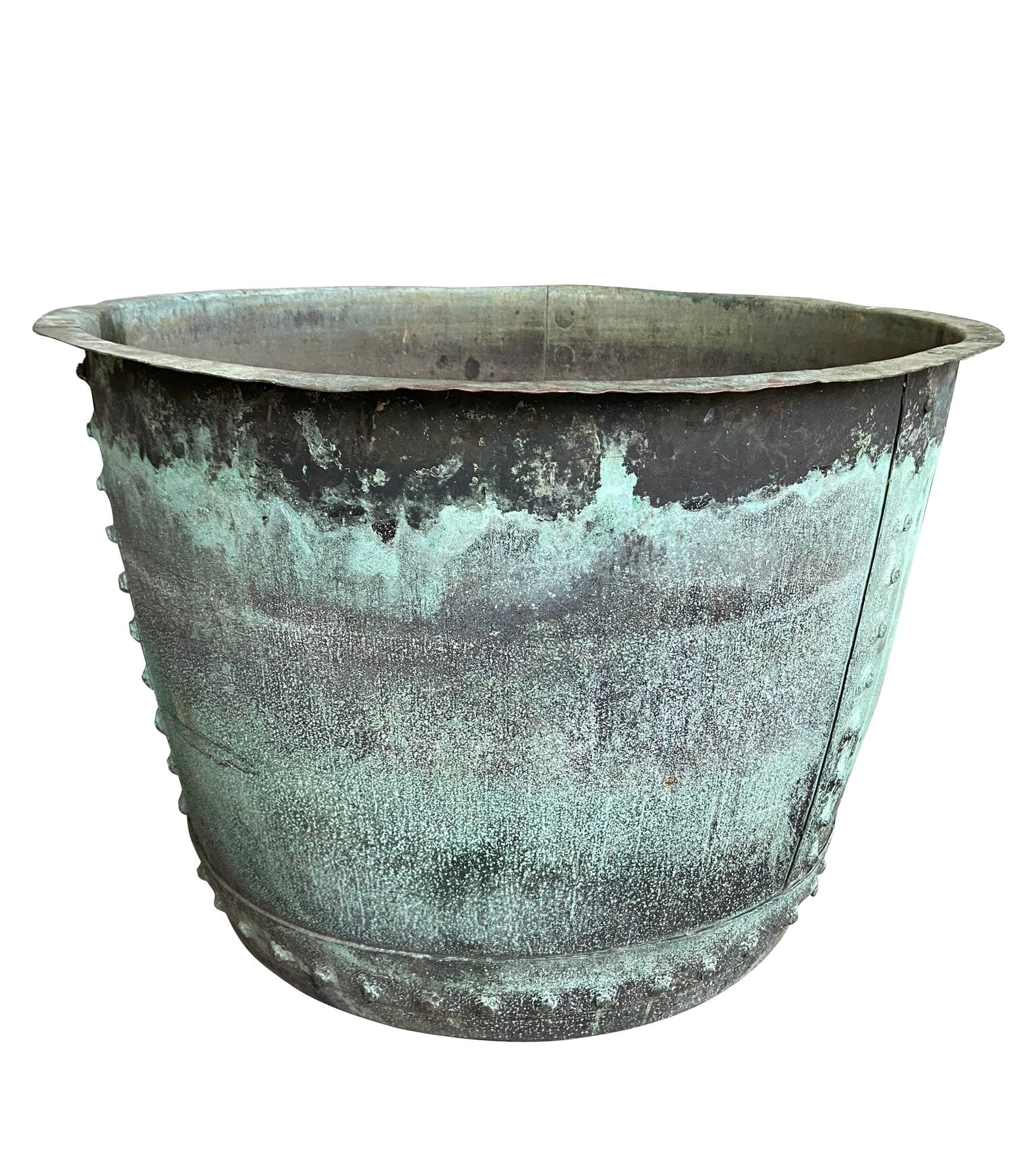 Outdoor Large Victorian Copper Garden Pot - 9317