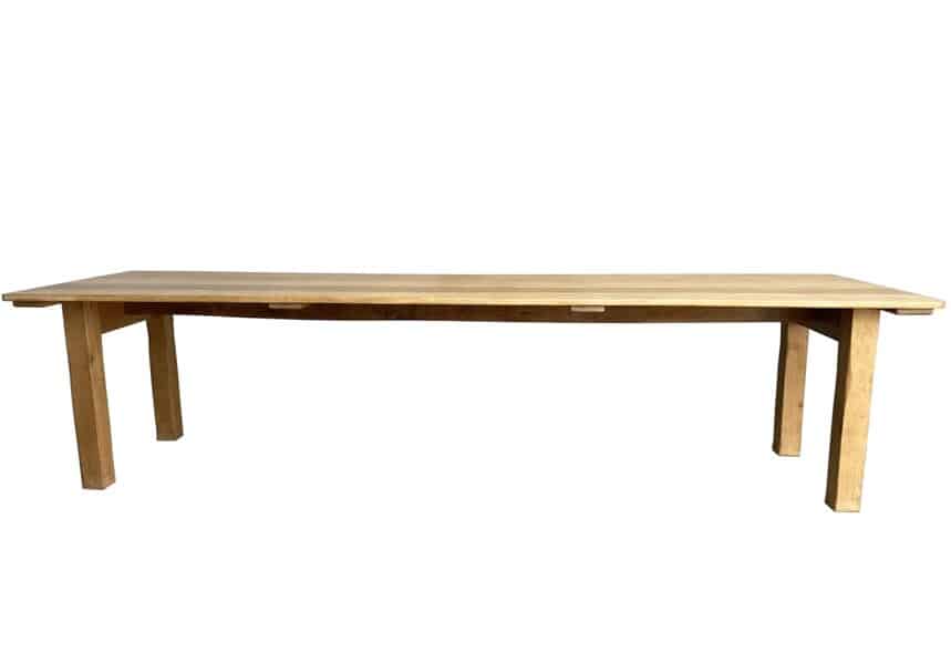 Antique Solid Oak Large Dining Table