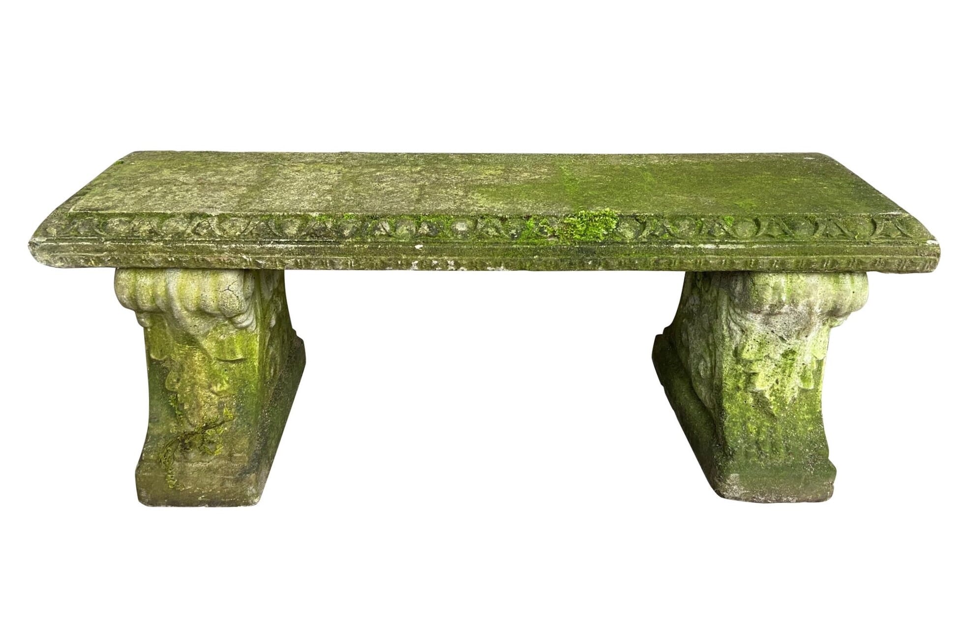 Reconstituted Stone 2 Seater Garden Outdoor Bench - 9325