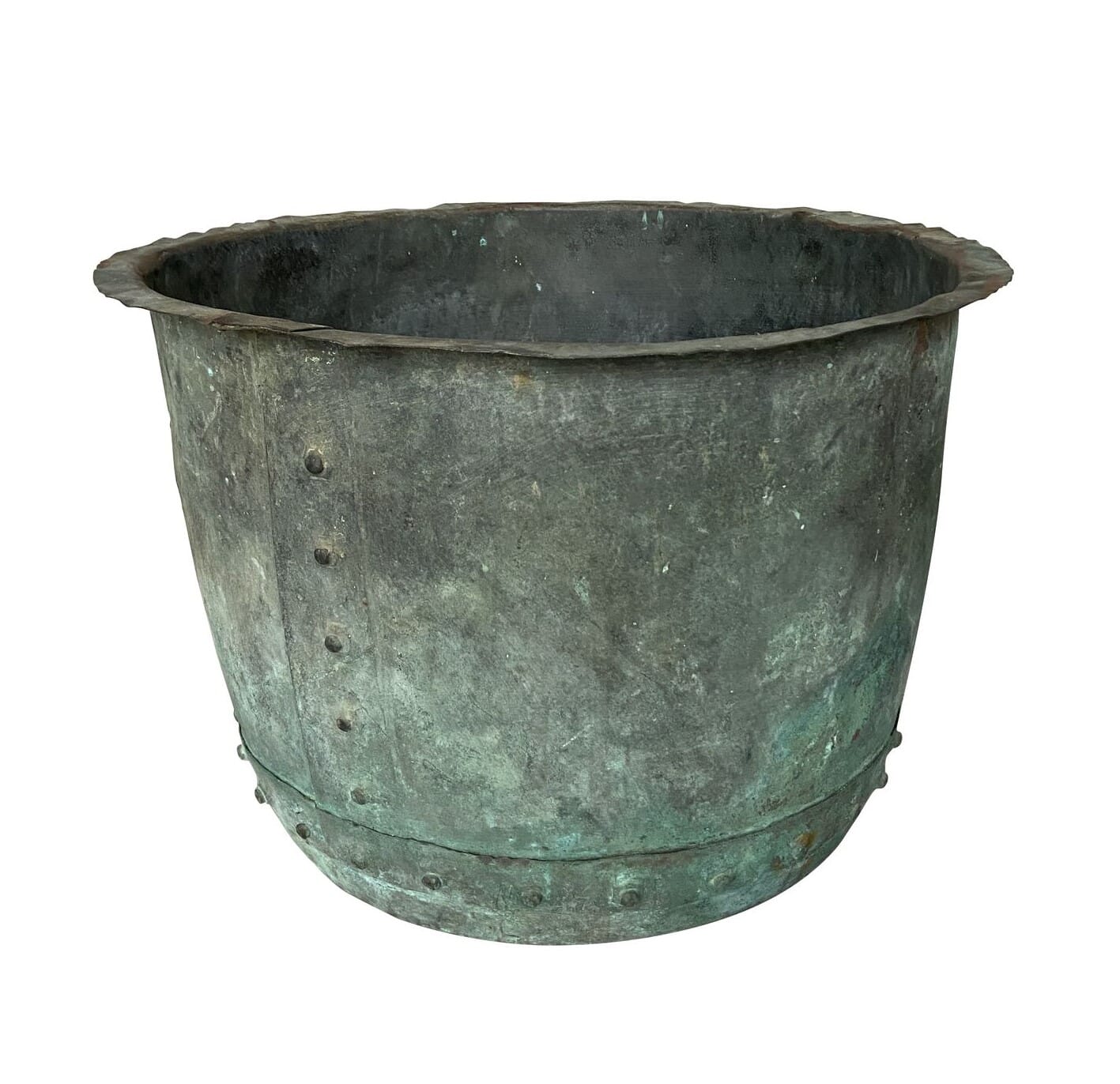Reclaimed Garden Outdoor Victorian Copper Pot or Planter - DC500v
