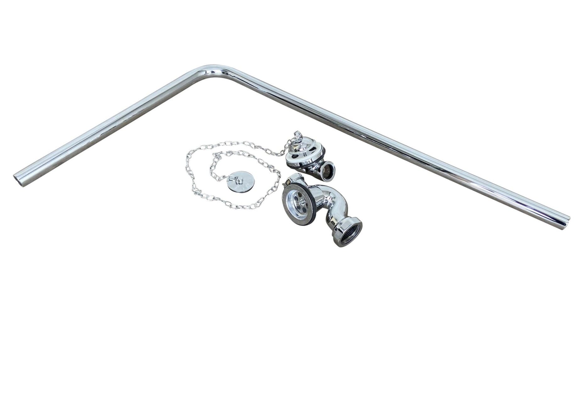 Ex Display Bath Chrome Waste Plug, Chain and Overflow -  BWP002ED