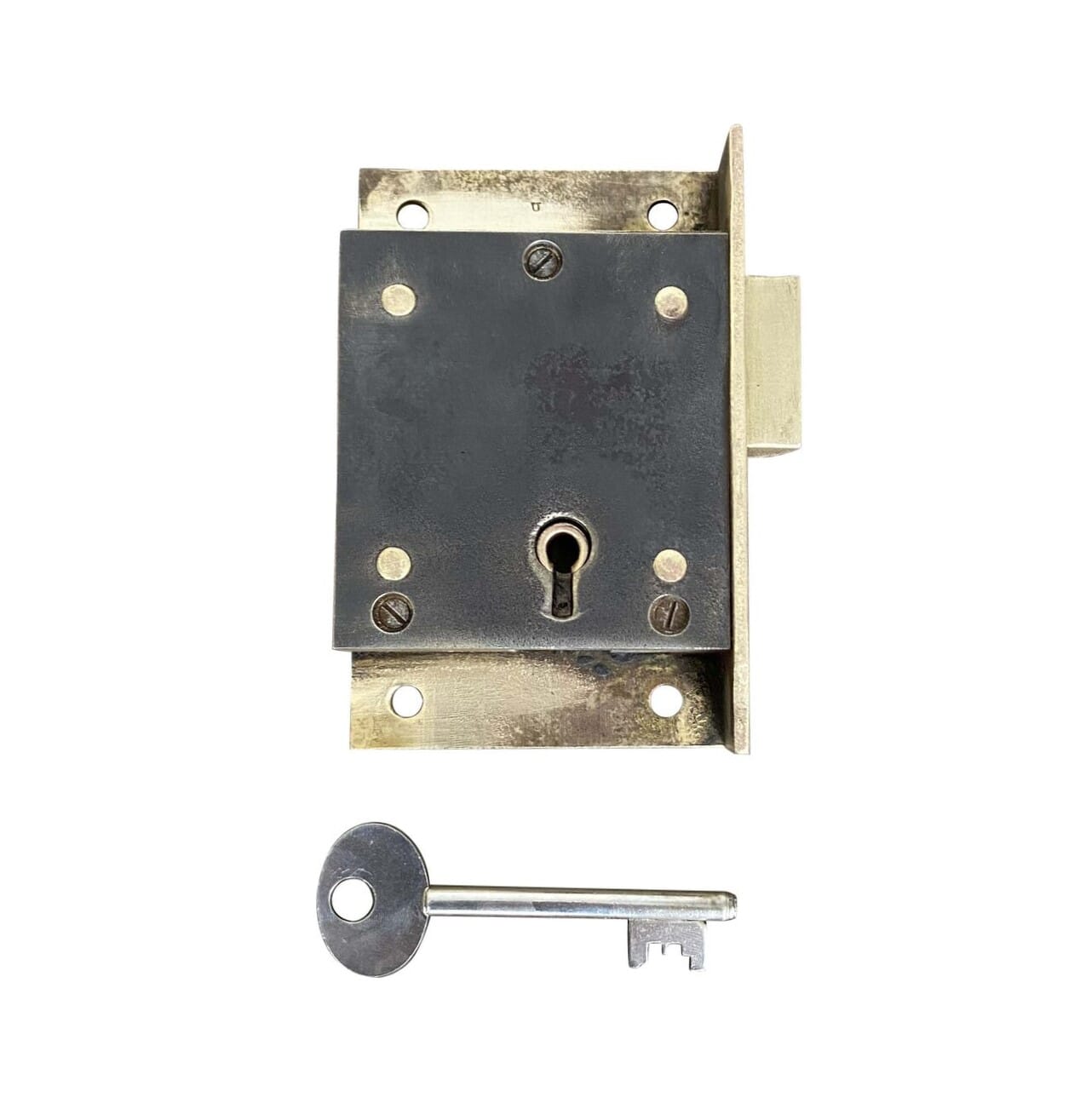 Original Old Chubb Pillar Box Lock and Key - 9689