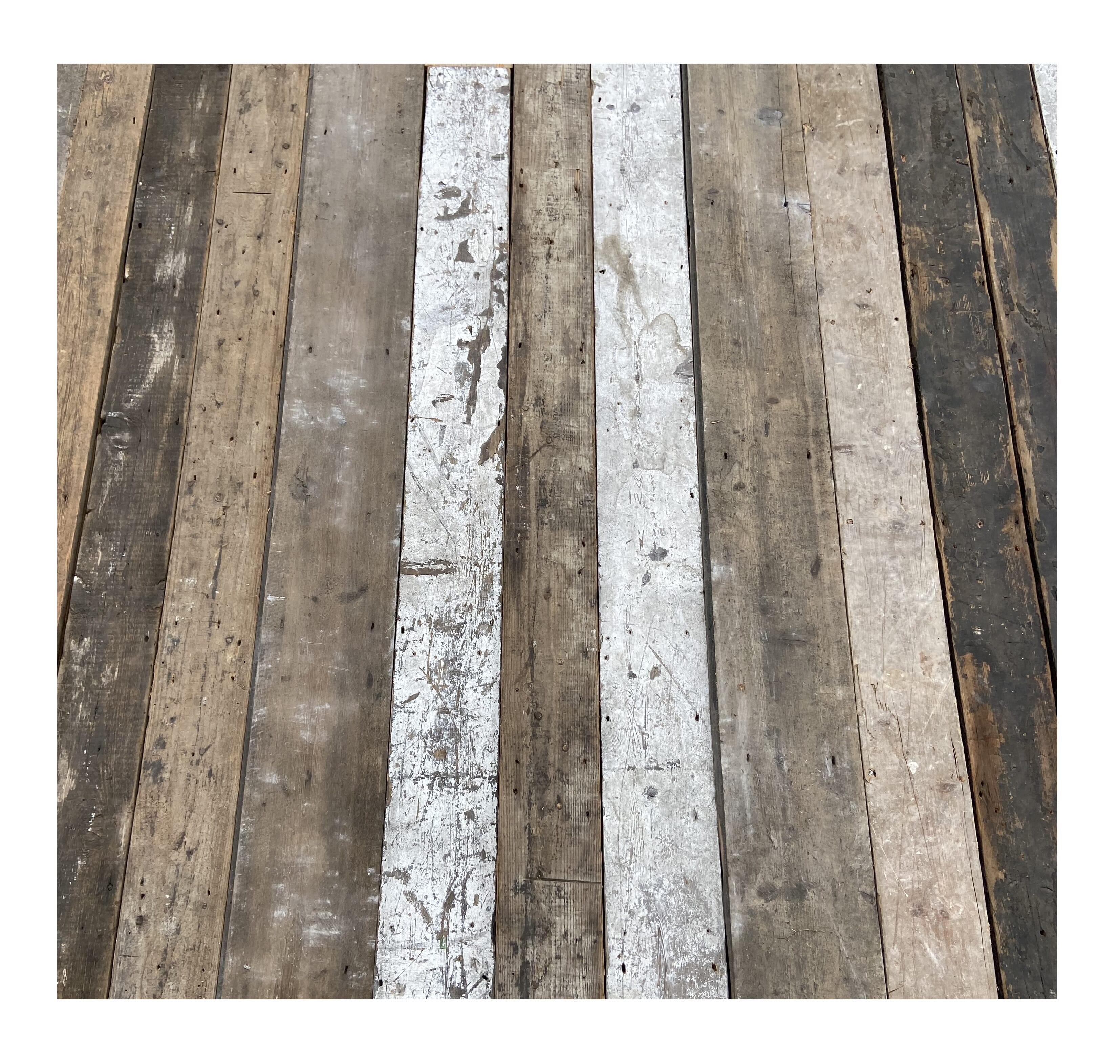 Job Lot of 25 Sq Yards of Reclaimed Square Edged Pine Floorboards - D1794