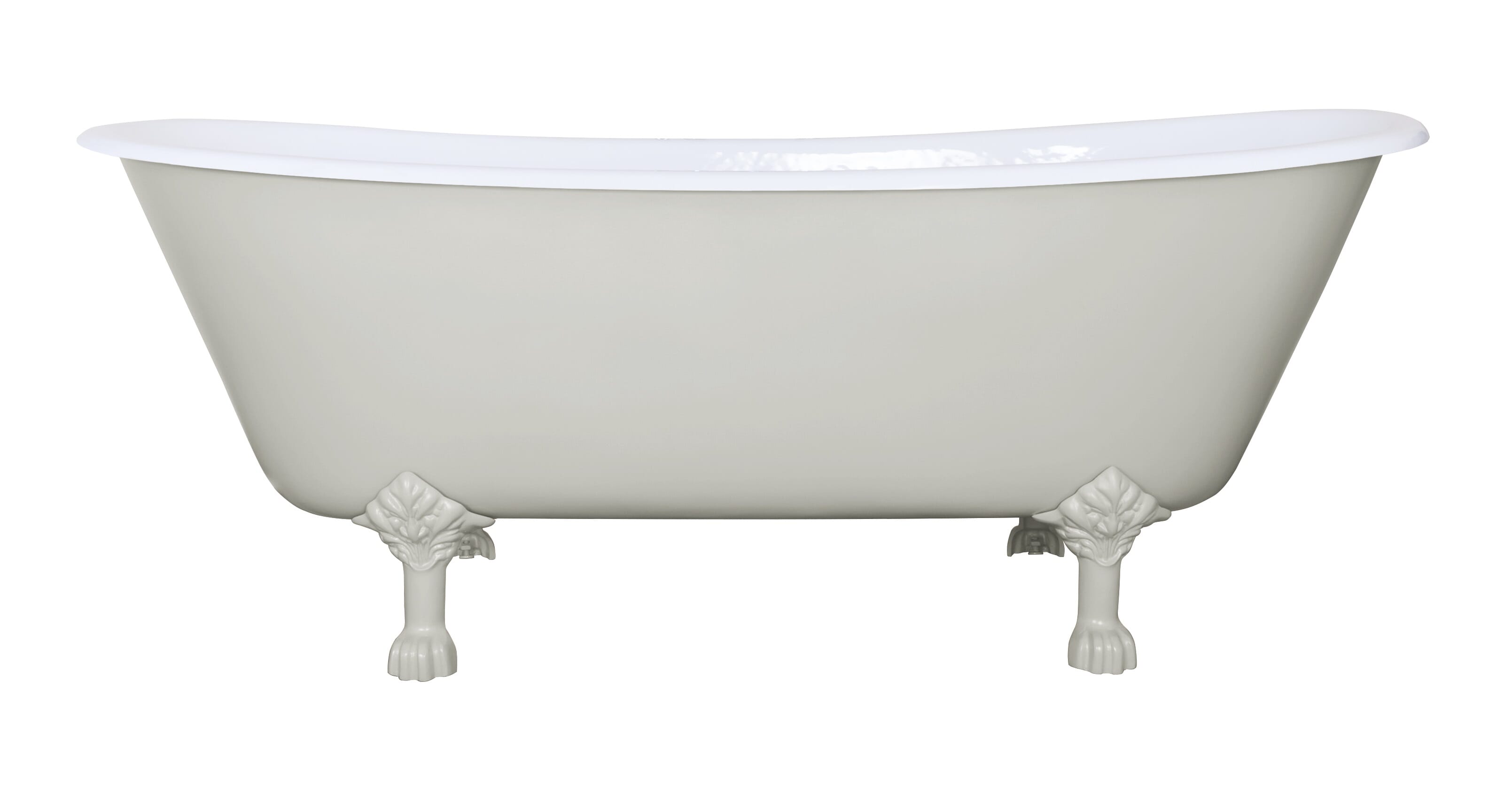 Prior Single Slipper Cast Iron Bath - TBK057