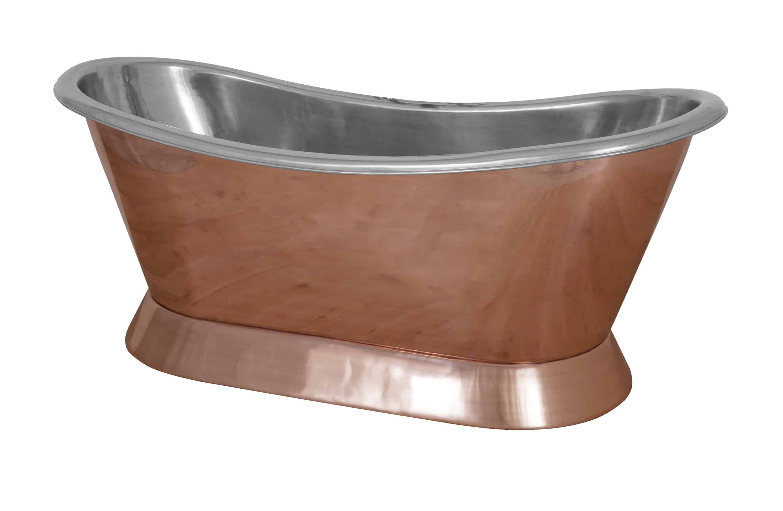 Copper External and Nickel Internal Bateau Bath