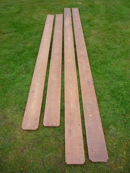 4 Lengths of Pitch Pine Boards Suitable for Shelving - 3884