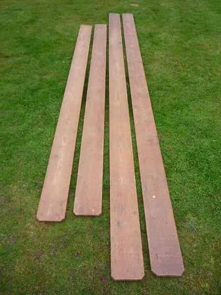 4 Lengths of Pitch Pine Boards Suitable for Shelving