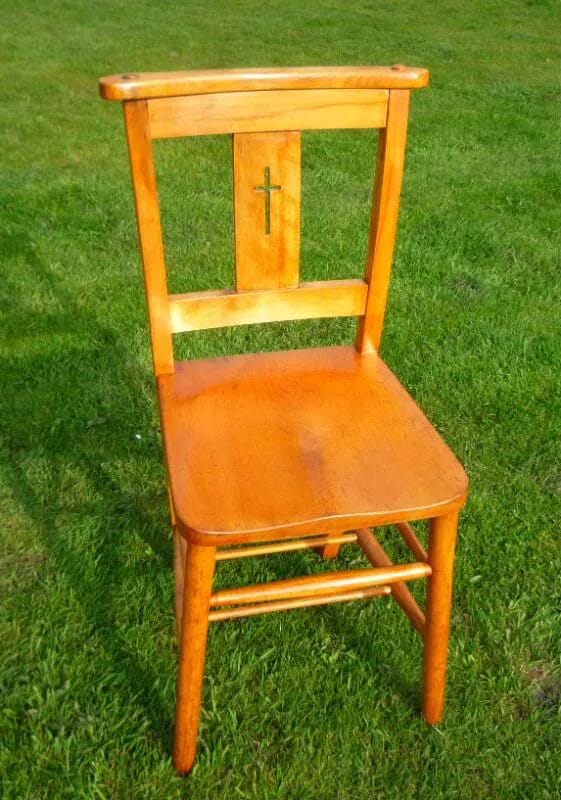 Used Reclaimed Church - Chapel Chairs Suitable for Home or Restaurant - 3280Dark