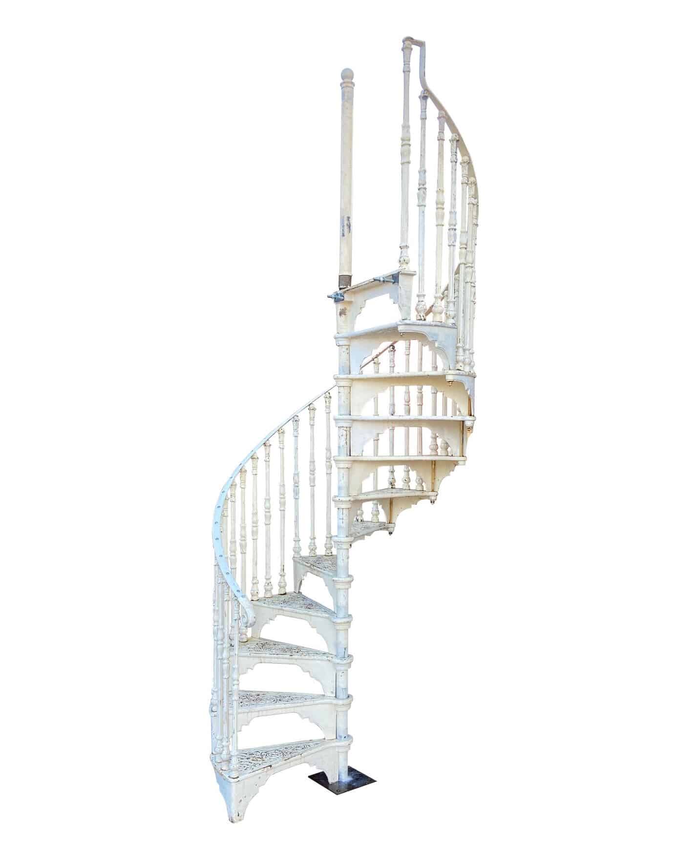 Old Metal Cast Iron Spiral Staircases 