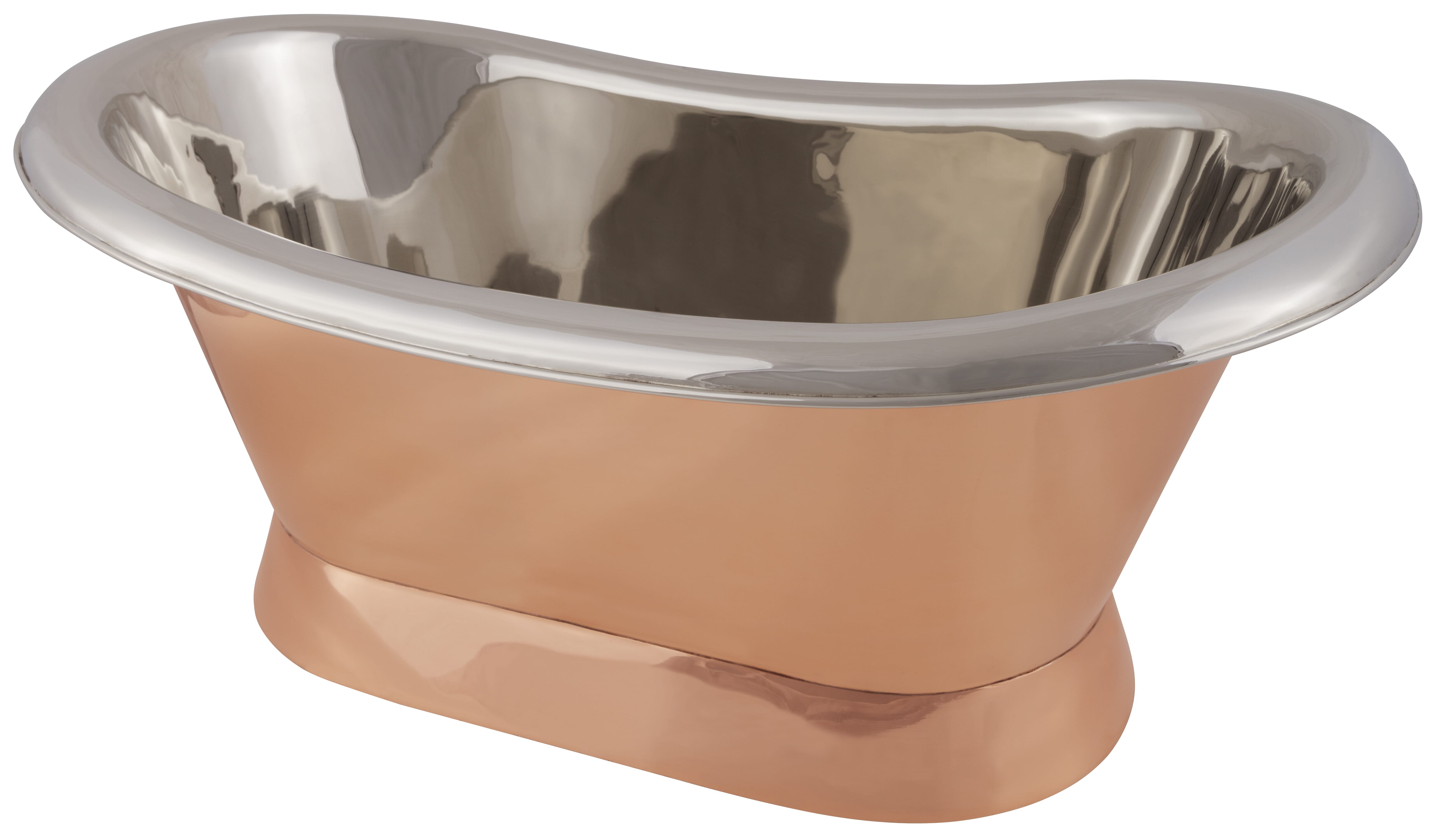 Bateau Copper Basin With Nickel Interior  - SS161
