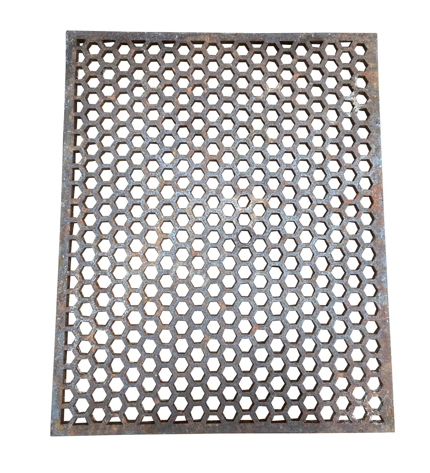 Genuine Antique Old Cast Iron Floor Grid / Grille - 9340B
