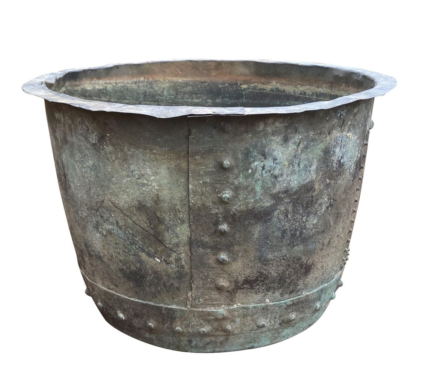Victorian Outdoor Copper Garden Pot / Planter - 9329