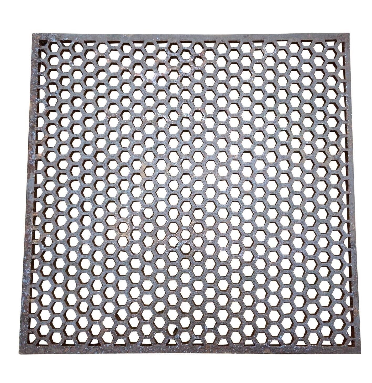 Genuine Old Antique Cast Iron Floor Grids Or Grilles - 9340A