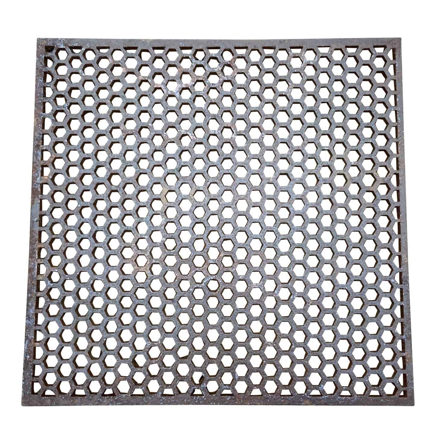 Genuine Old Antique Cast Iron Floor Grids / Grilles