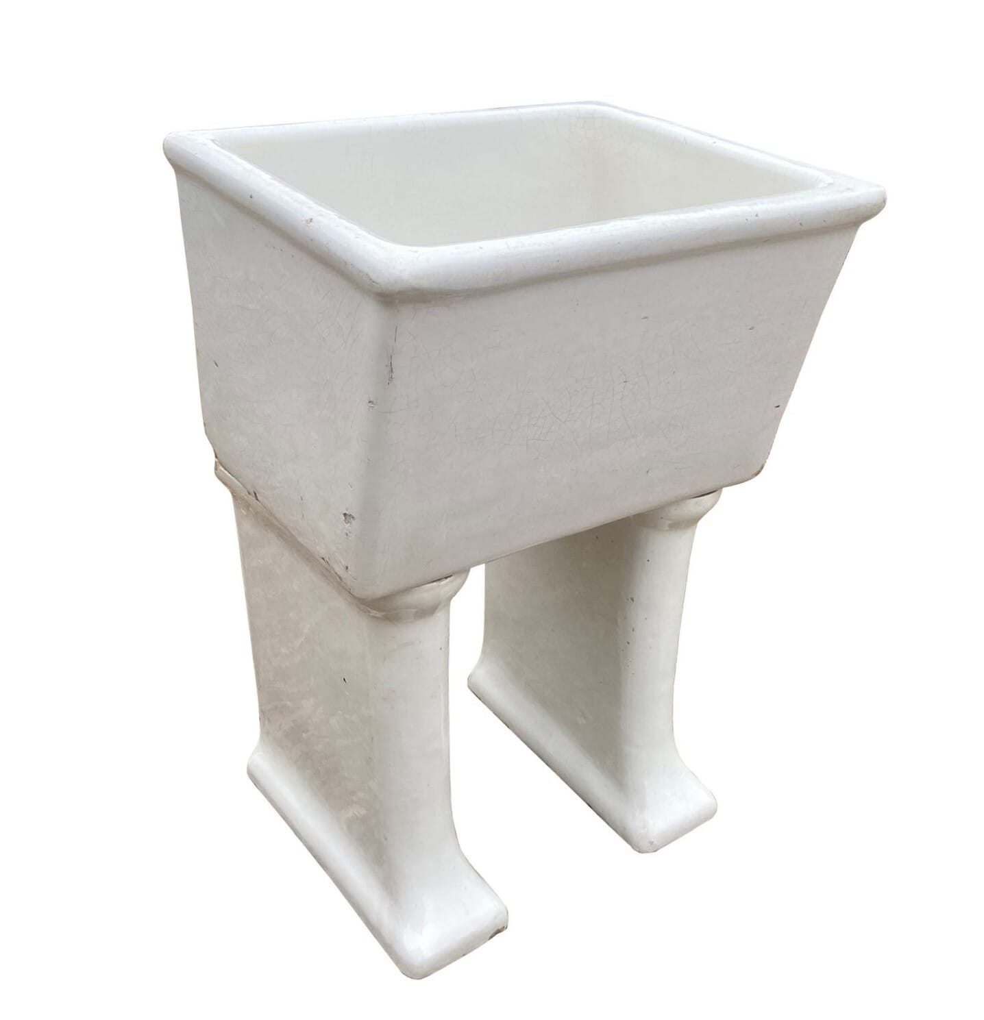 Large Reclaimed Laundry Or Boot Room Sink on Pedestal Legs - 9342