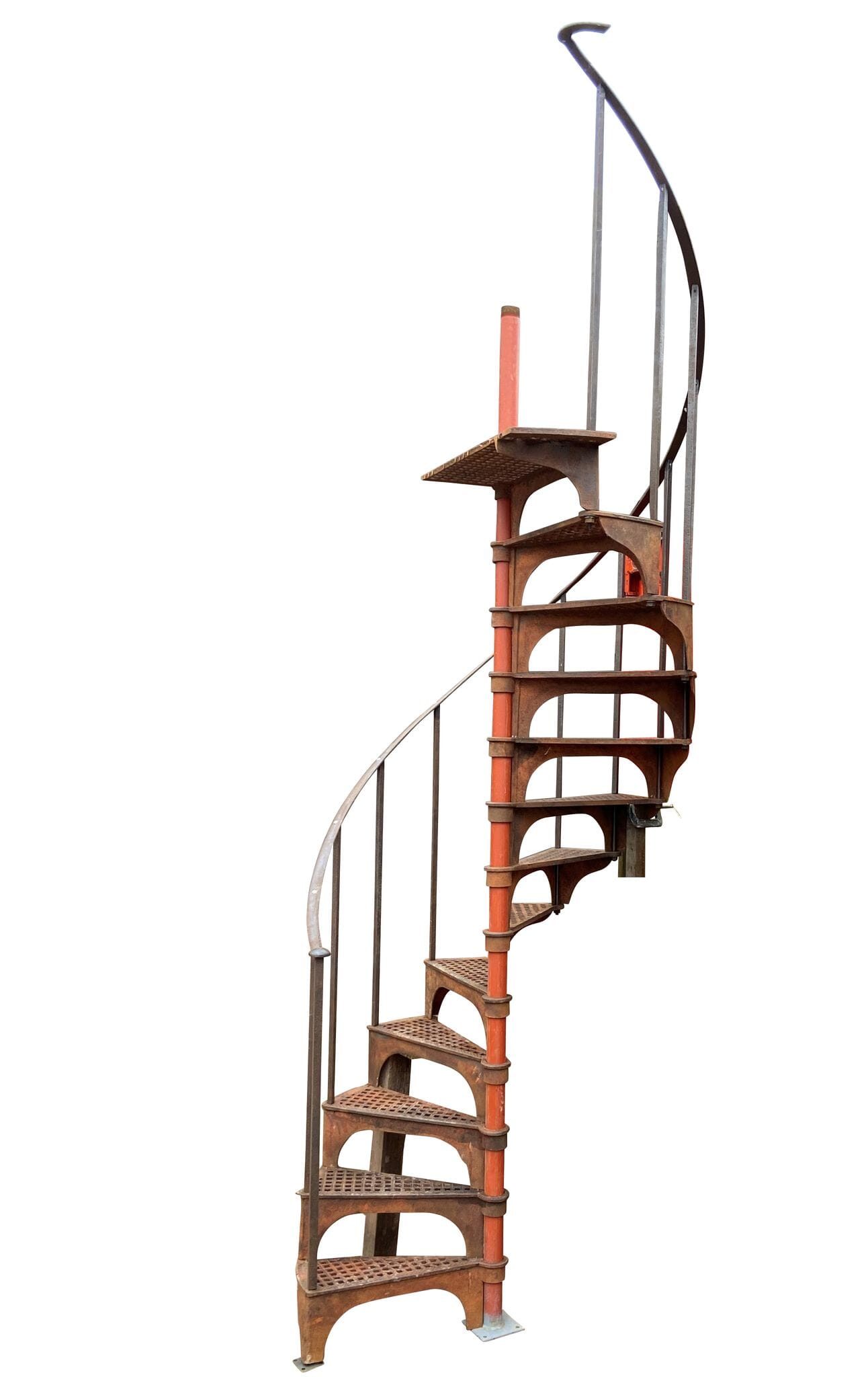 Industrial Style Reclaimed Cast Iron Spiral Staircase - 9334