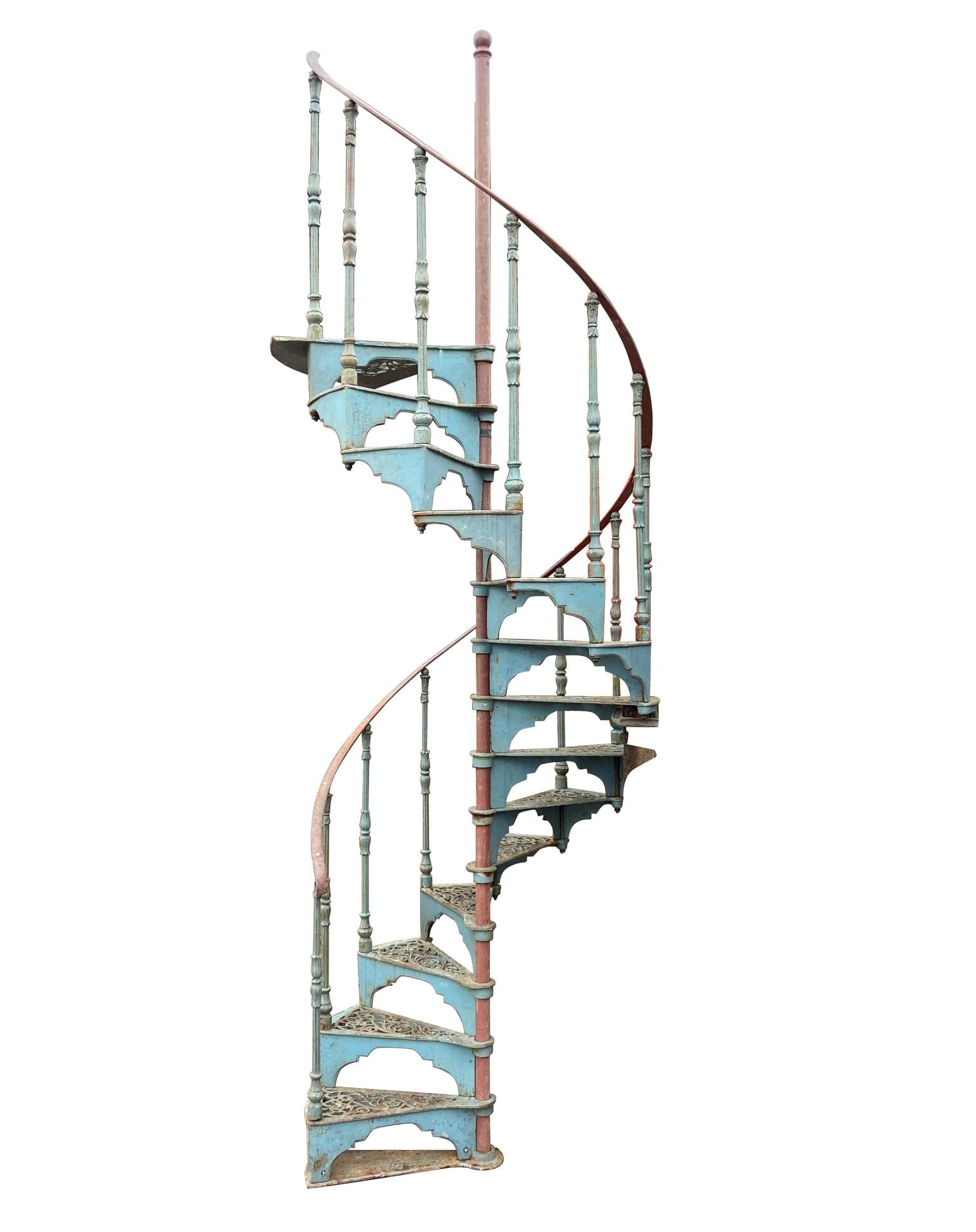 Decorative Reclaimed Cast Iron Spiral Staircase - 9299