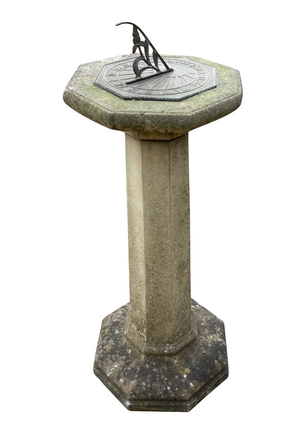 Reclaimed Vintage Garden Reconstituted Stone Sundial - 9362