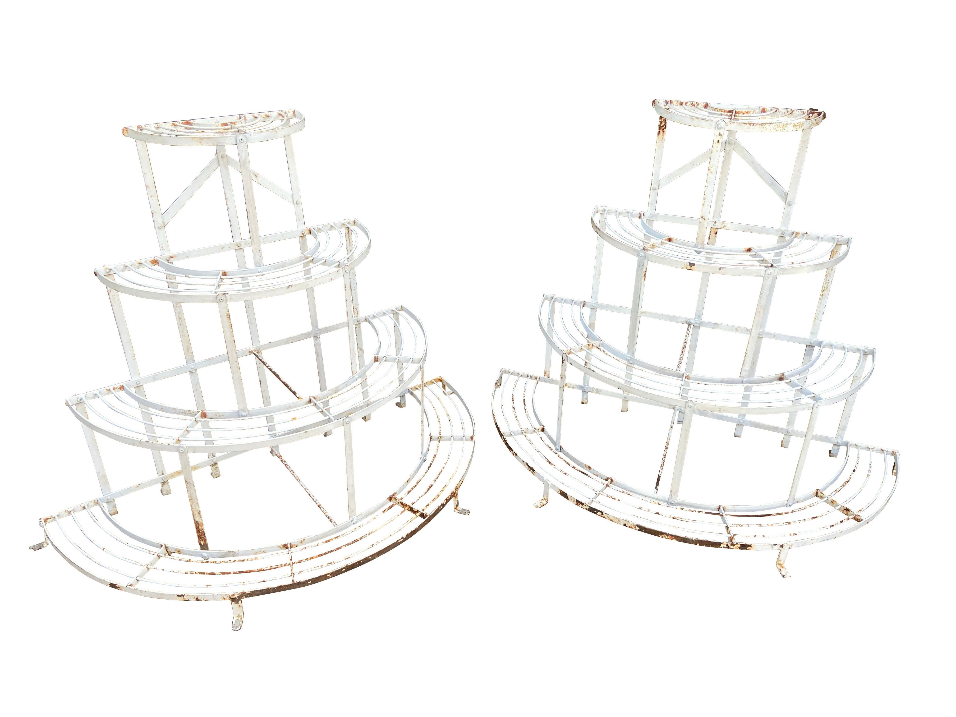 Outdoor Vintage Garden 4 Tier Plant Stand - 9773a-9773b