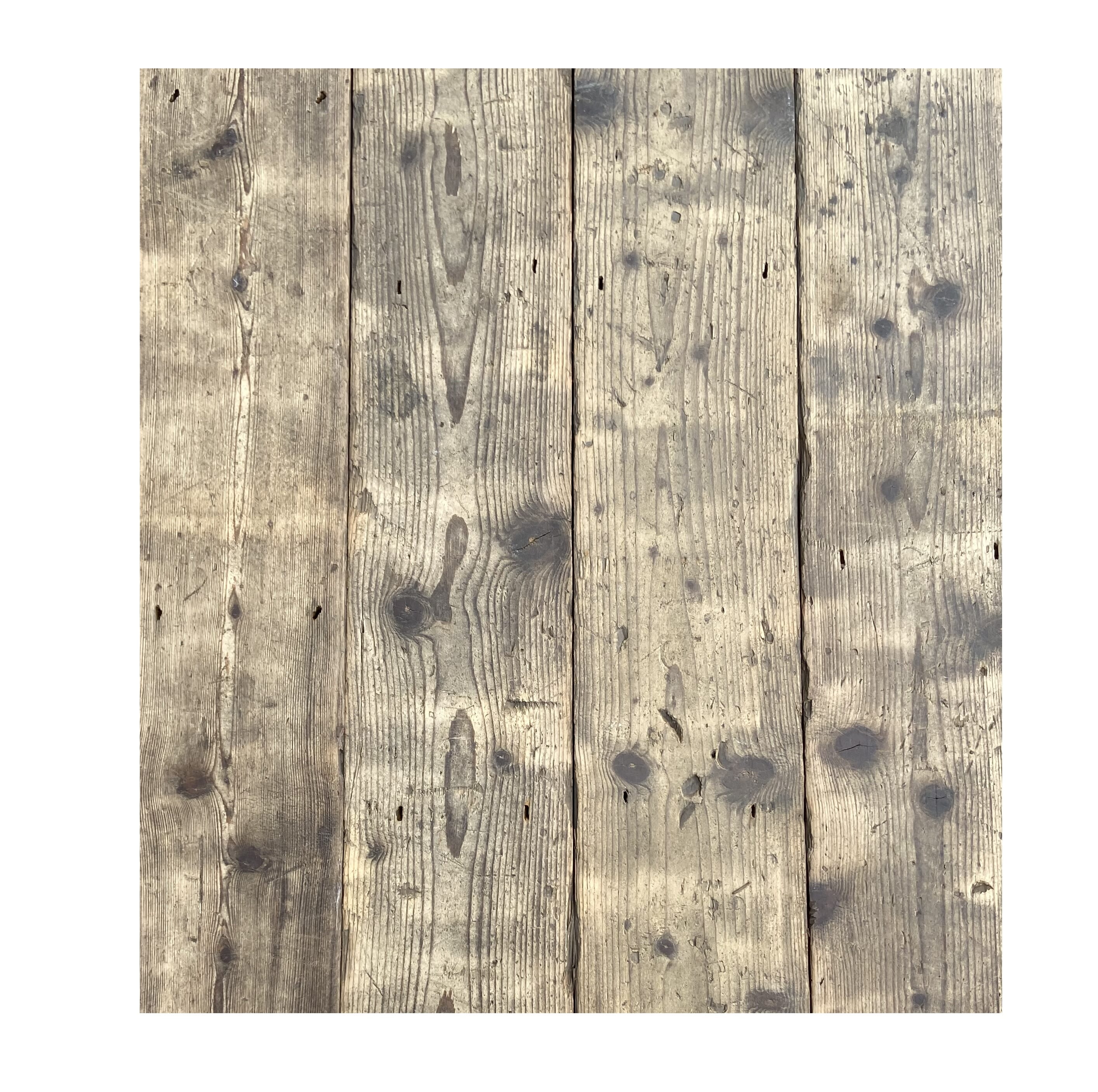 Antique Old Reclaimed Pine Square Edged Floorboards - 9375