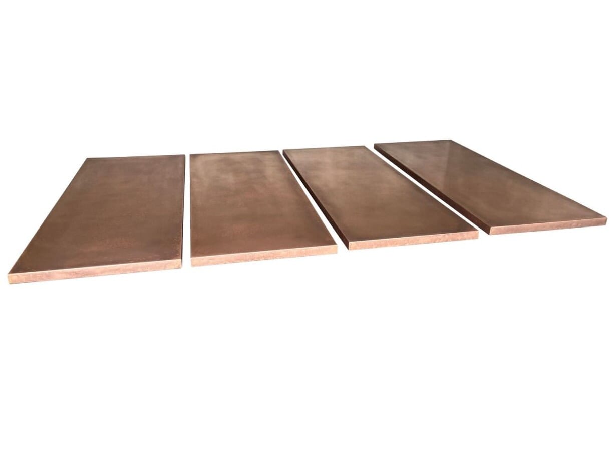 Bespoke Large Antique Copper Kitchen Worktops - D1808