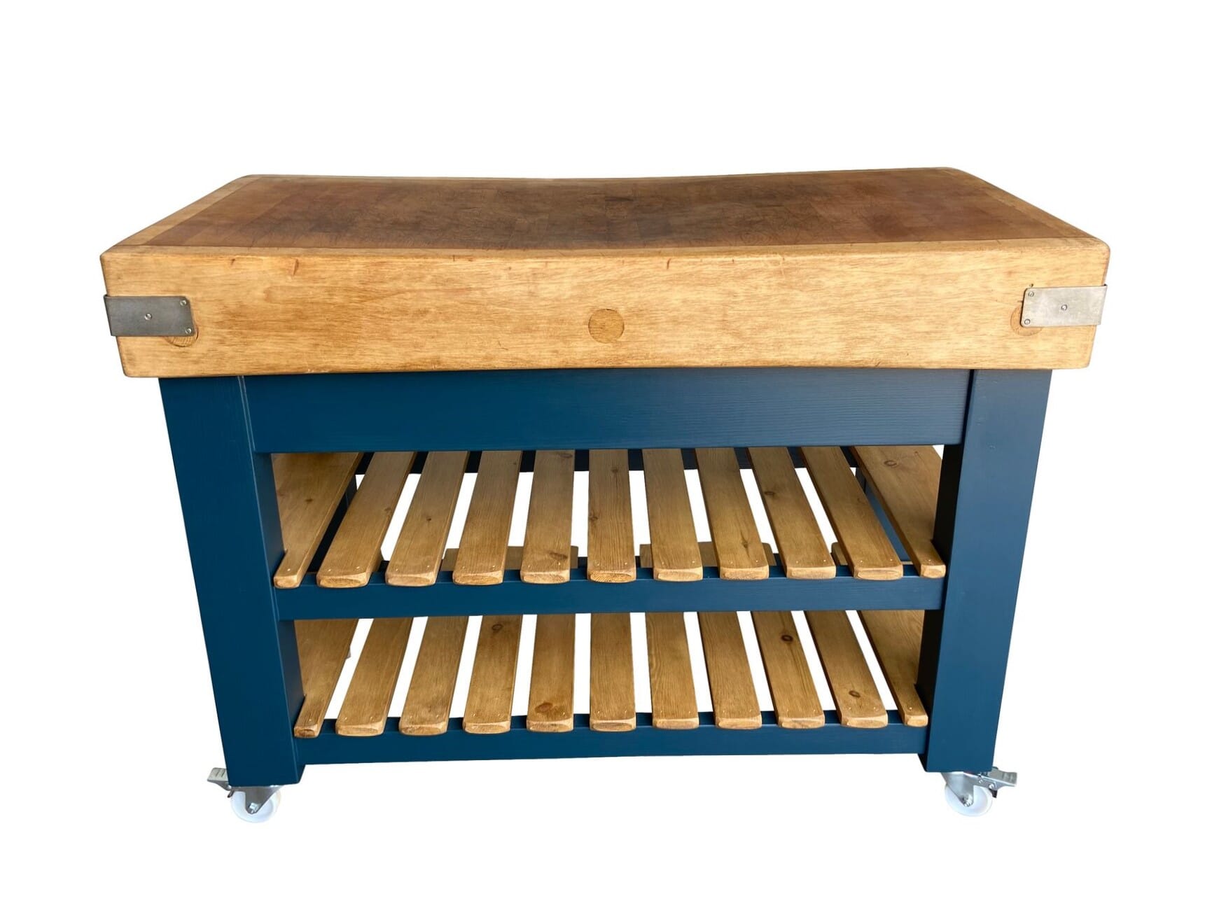 Original Butchers Maple Block Top on Bespoke Base - D1814