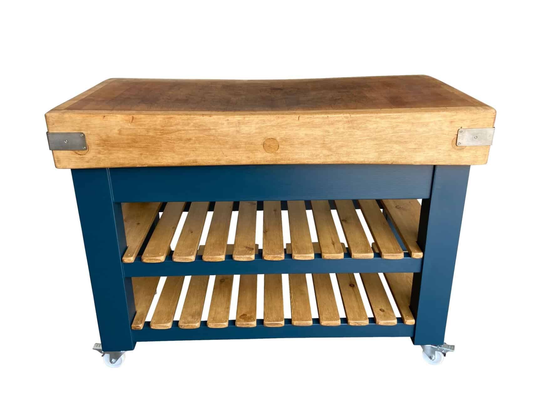 Original Butchers Maple Block Top on Bespoke Base