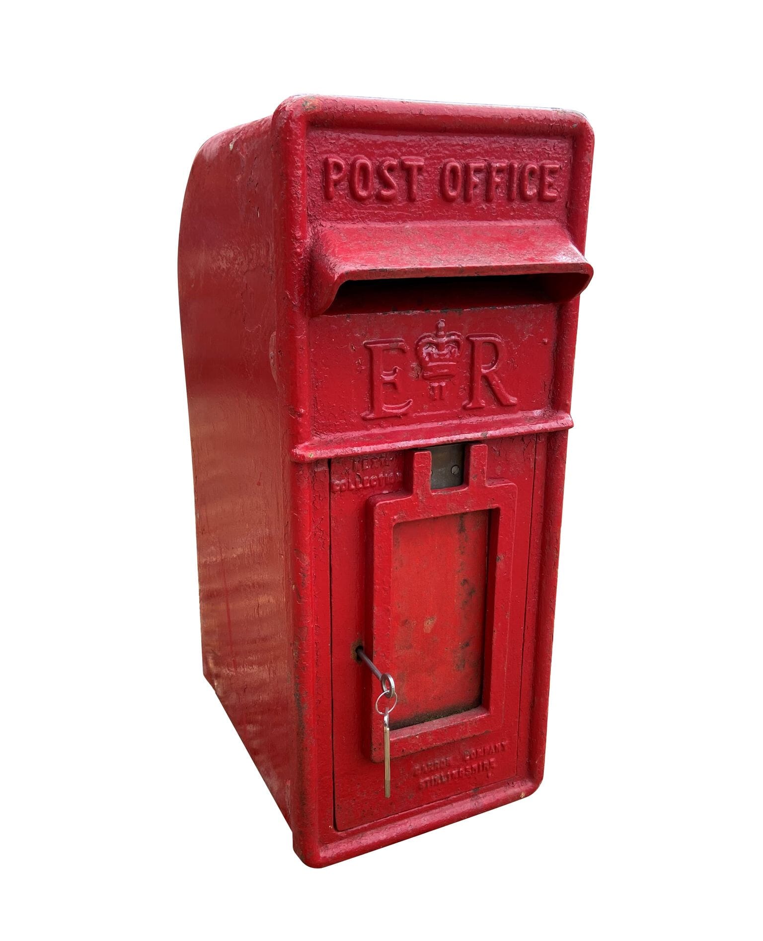 Genuine Post Office Cast Iron Arch Back Post Box - 9368a