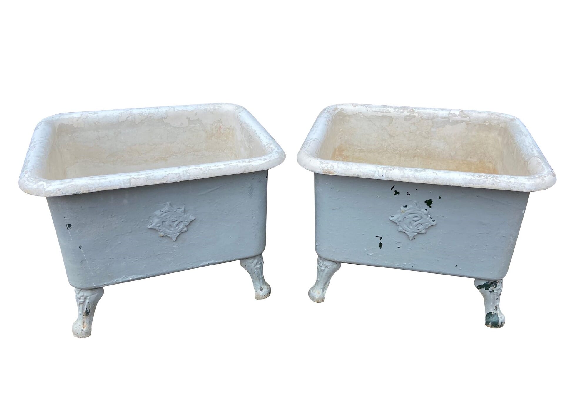Reclaimed Decorative Cast Iron Sinks - 9365a/9365b